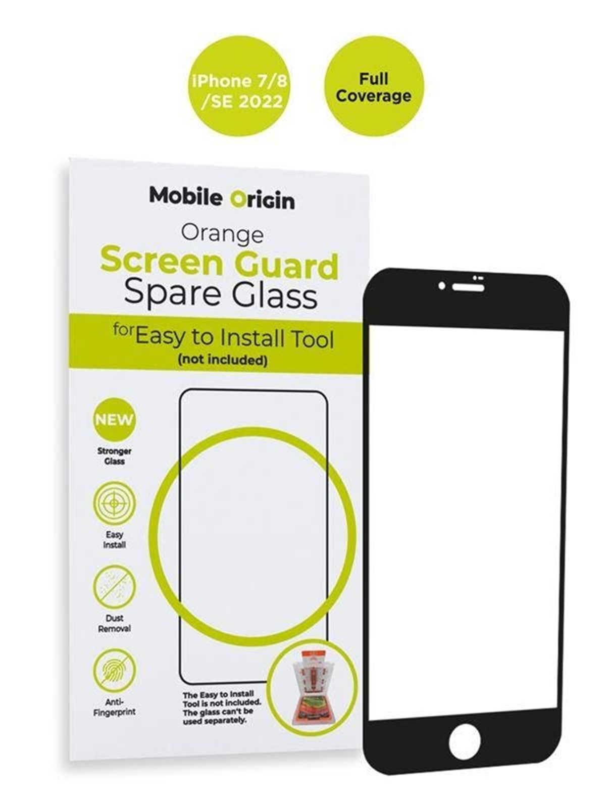 Mobile Origin Orange Screen Guard Spare Glass iPhone 8/7/SE 2022/SE 2020