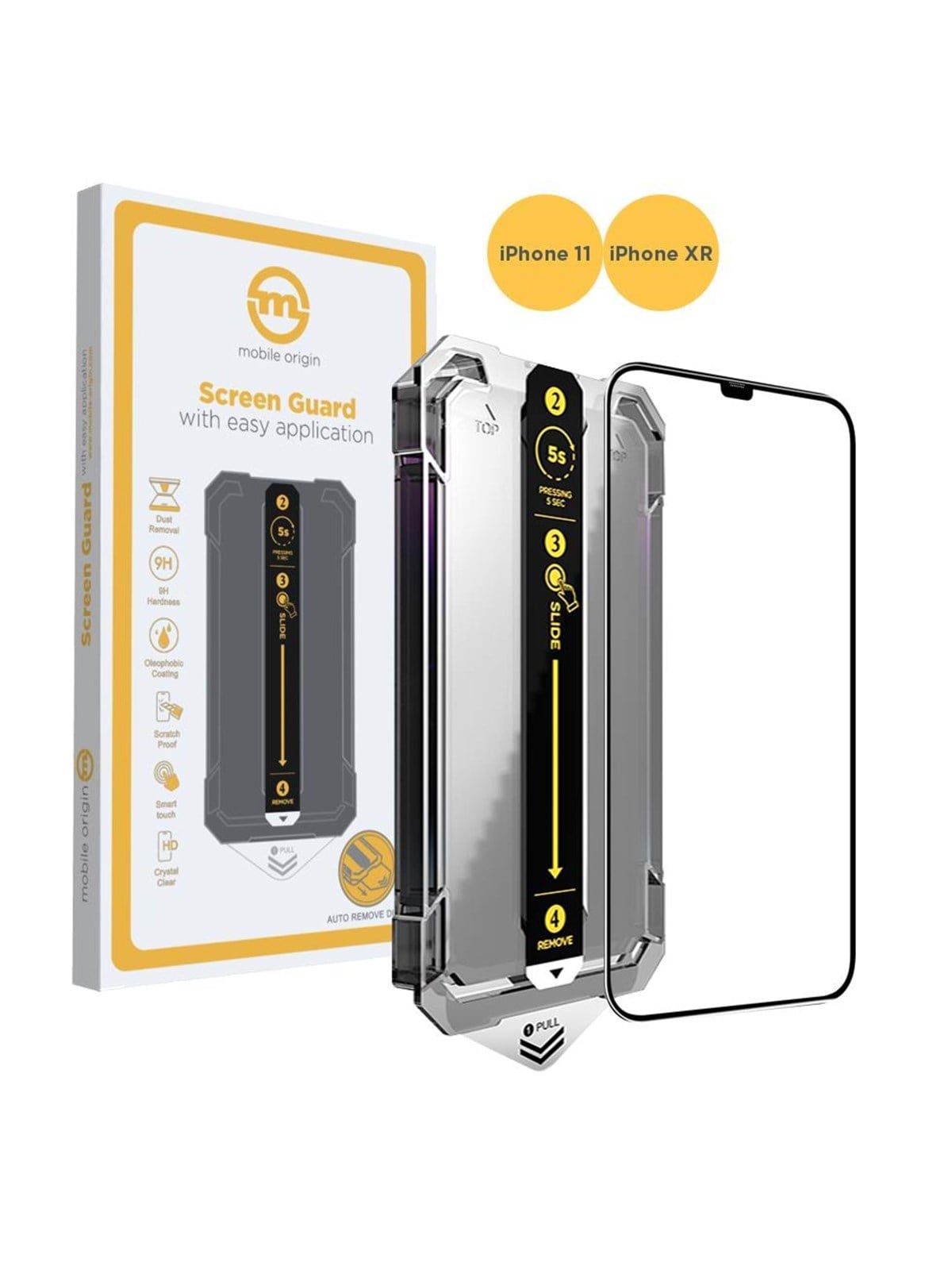 Mobile Origin Screen Guard iPhone 11 / iPhone XR with easy application, Beskyttelsesglas