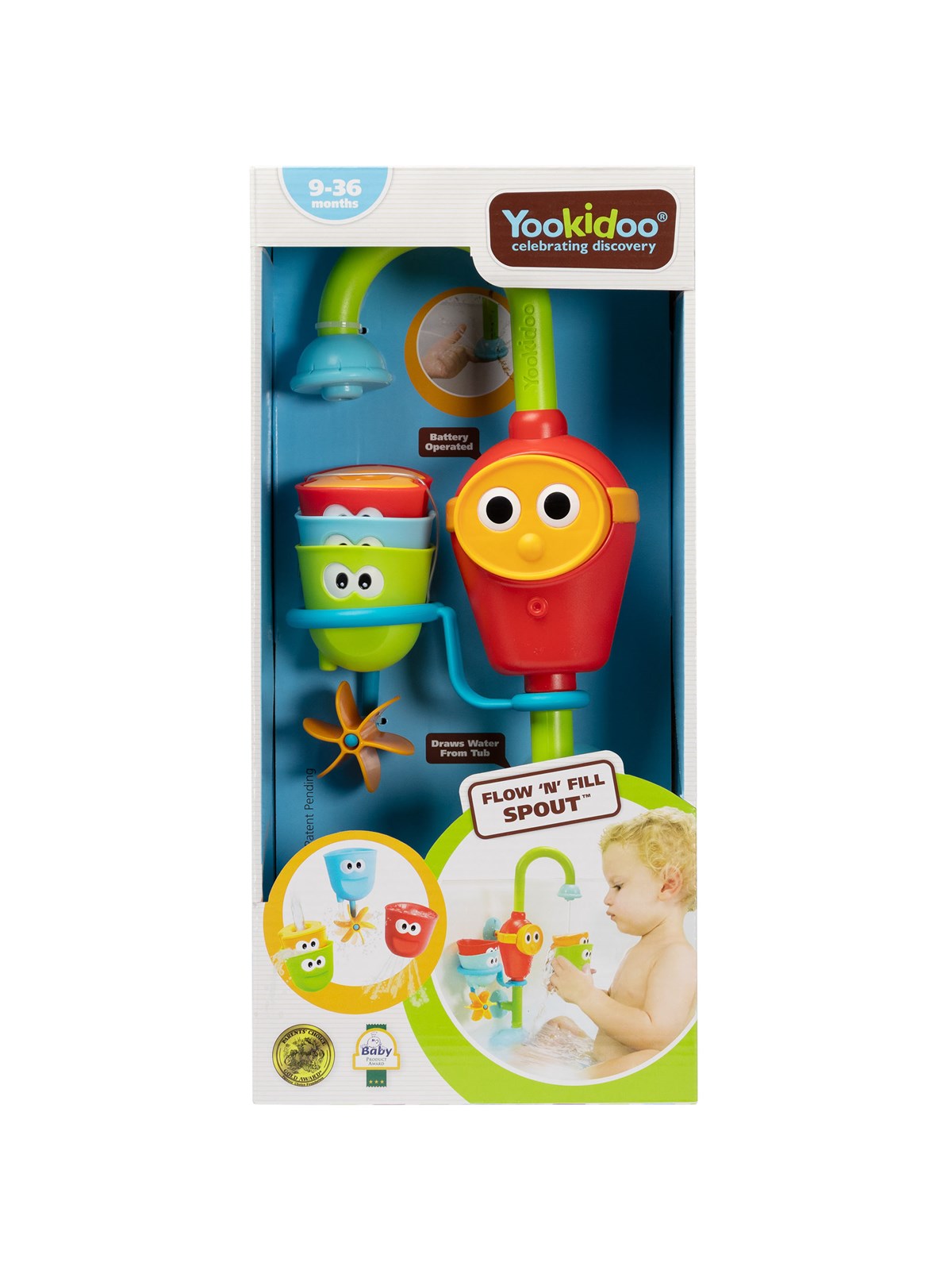 Yookidoo Flow ́n Fill Spout bath toy, Babylegetøj