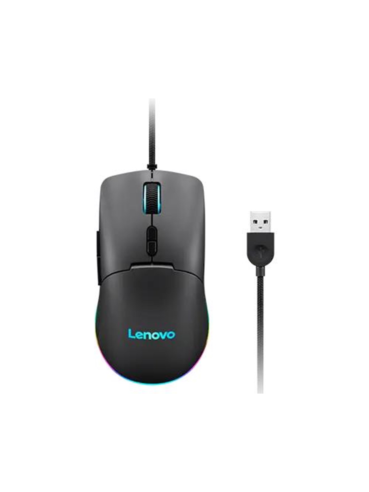 Lenovo M210 RGB - Mus - 7 knapper - Grå, Mus