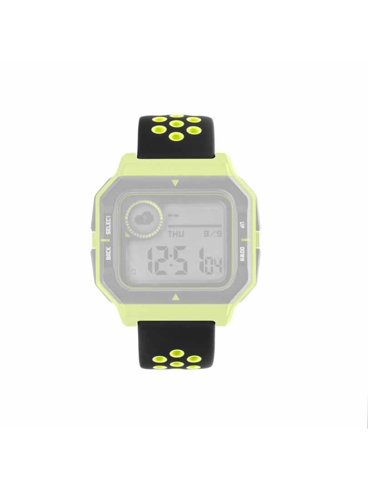 FIXED Silikone rem til Smartwatch Univ. 22mm Sort Lime, Smartwatch Tilbehør