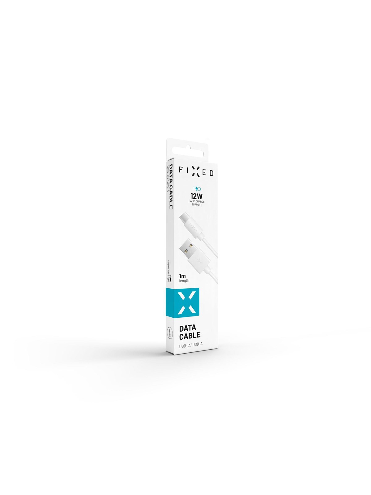 FIXED USB-A Lightning - 1m - Hvid, Usb Kabel