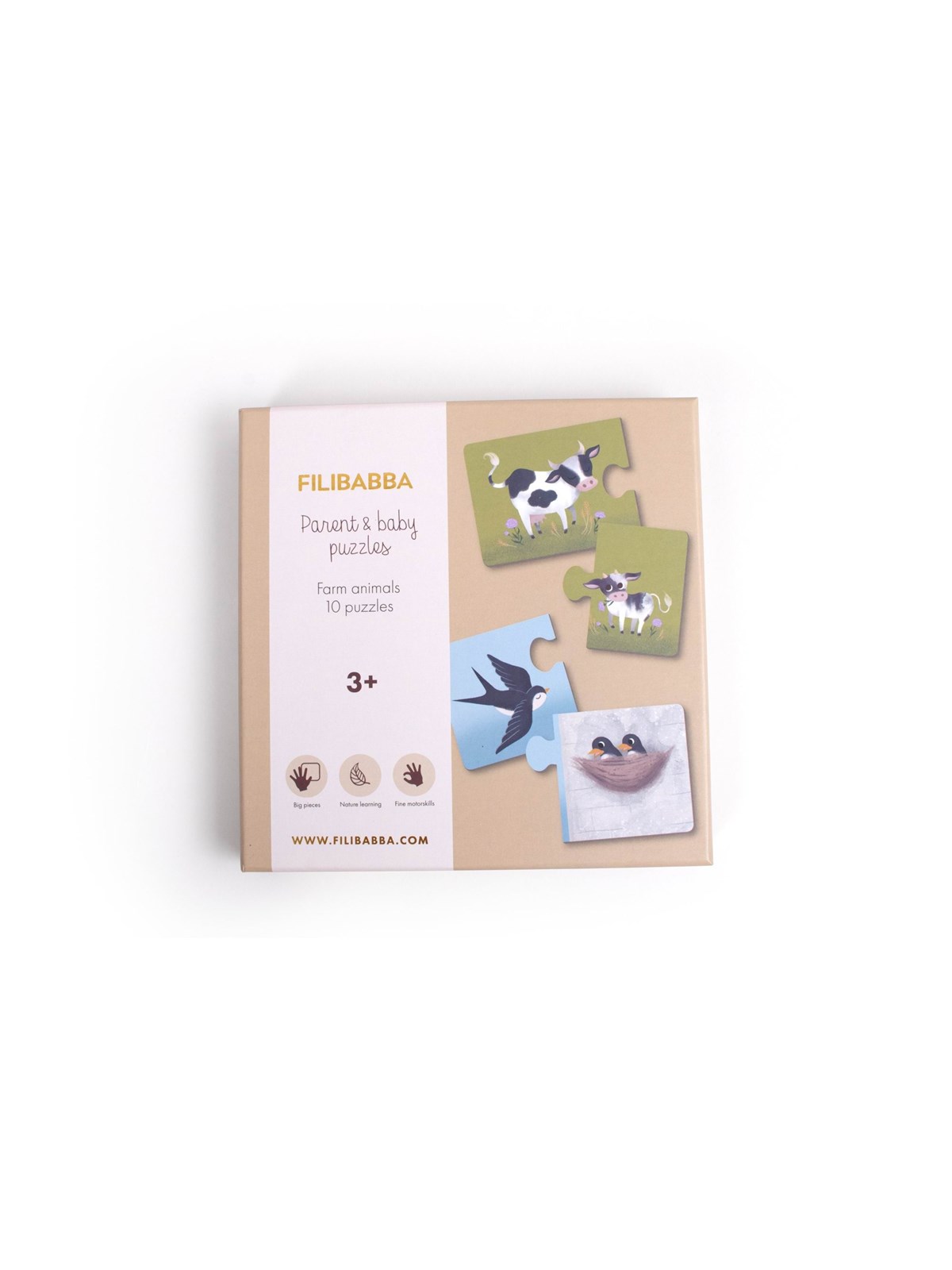Filibabba - Parent and baby puzzles - Farm animals, Babylegetøj