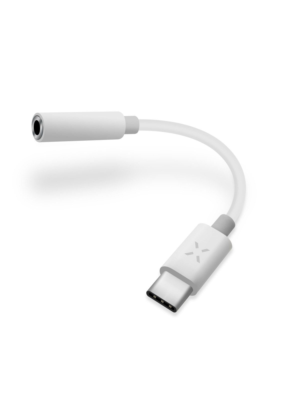 FIXED Audioadapter USB-C til 3.5mm Hun 10 cm Hvid, Usb Kabel
