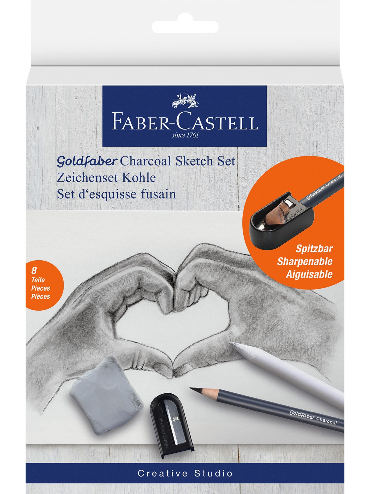 Faber-Castell Goldfaber Charcoal Sketch Set, Kreativt Legetøj
