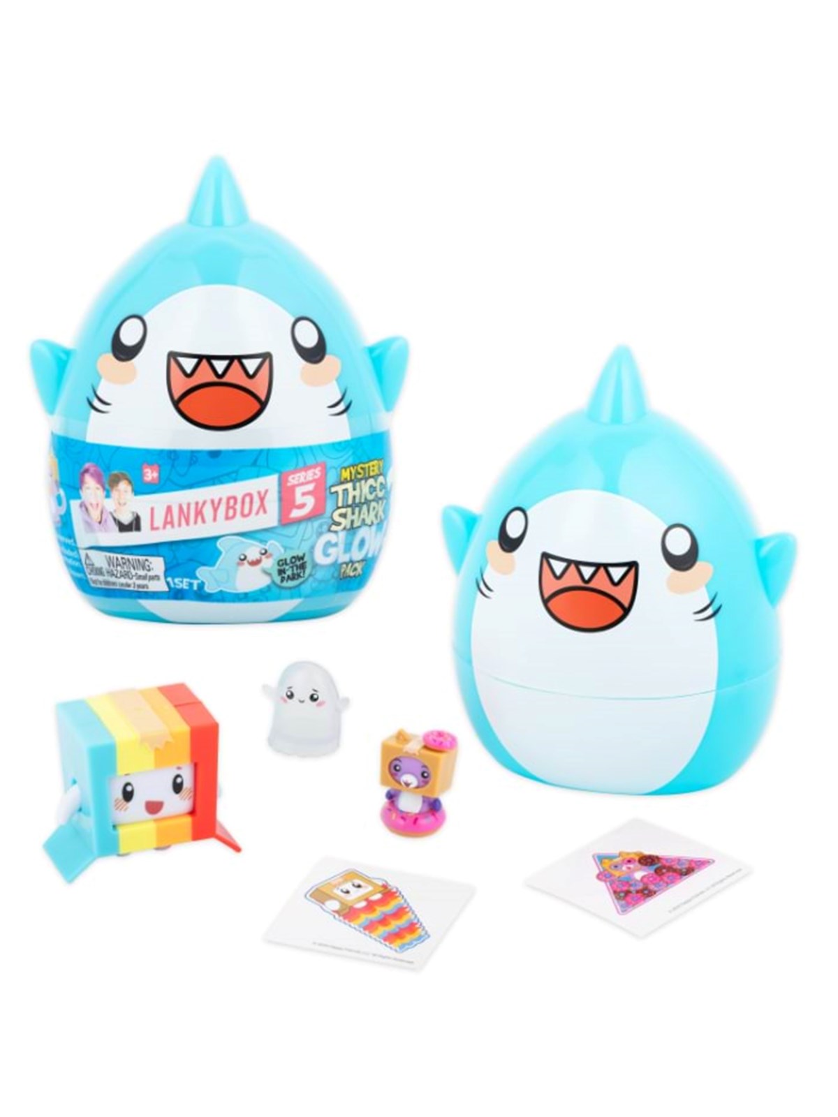 LankyBox Thicc Shark glow pack, Figur