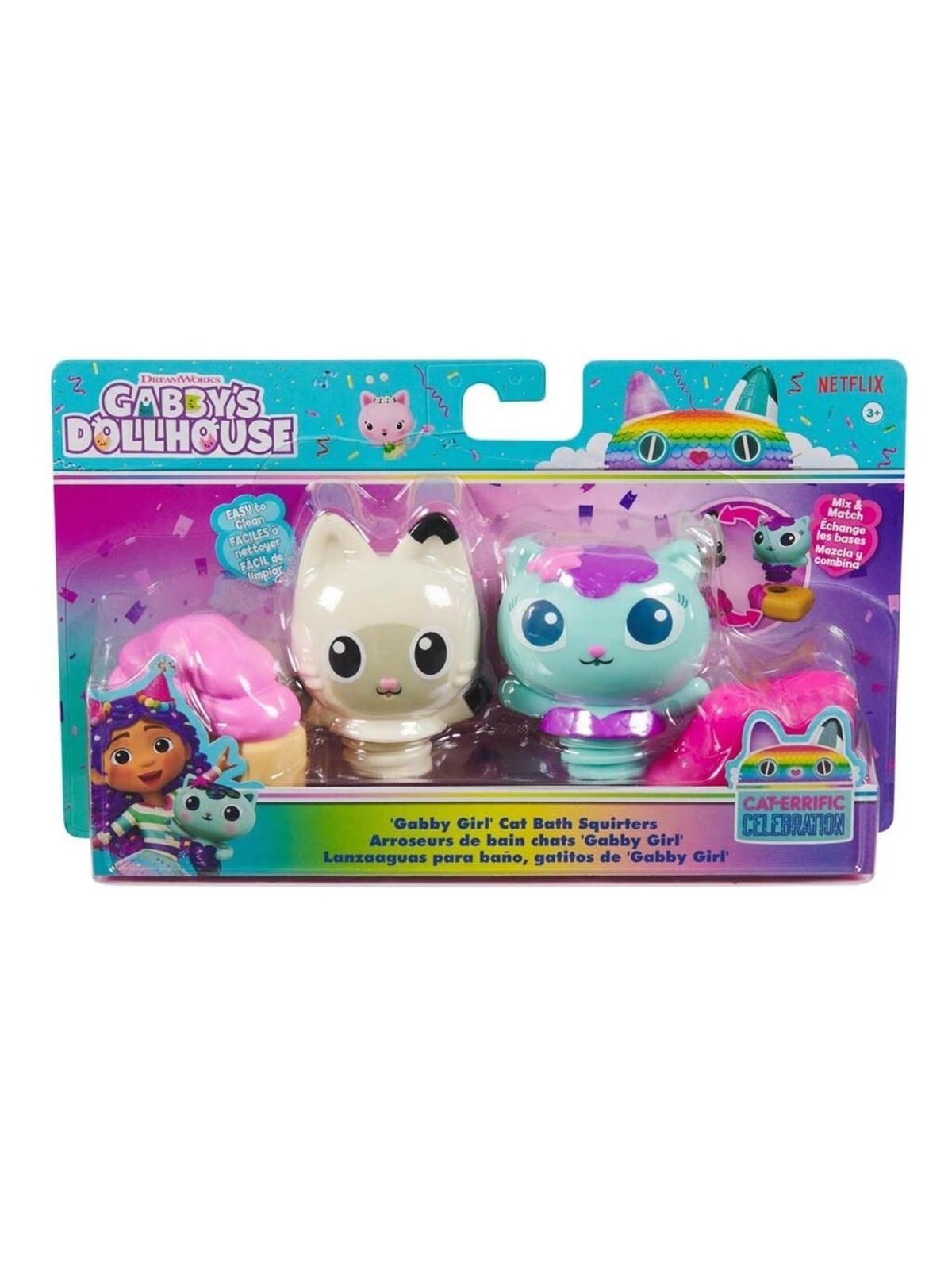 Gabby's Dollhouse Sjov med Vand i Badet m 2 Fig., Dukker Og Bamser