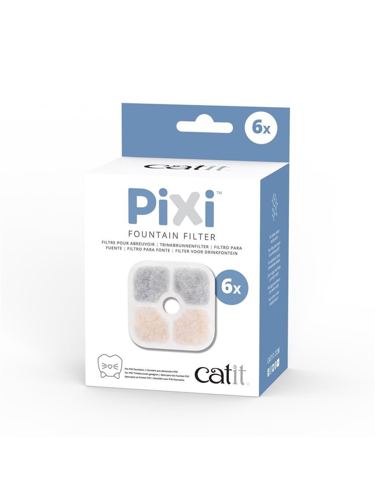 Catit PIXI Filter for Drinking Fountain (6-Pack), Katteudstyr