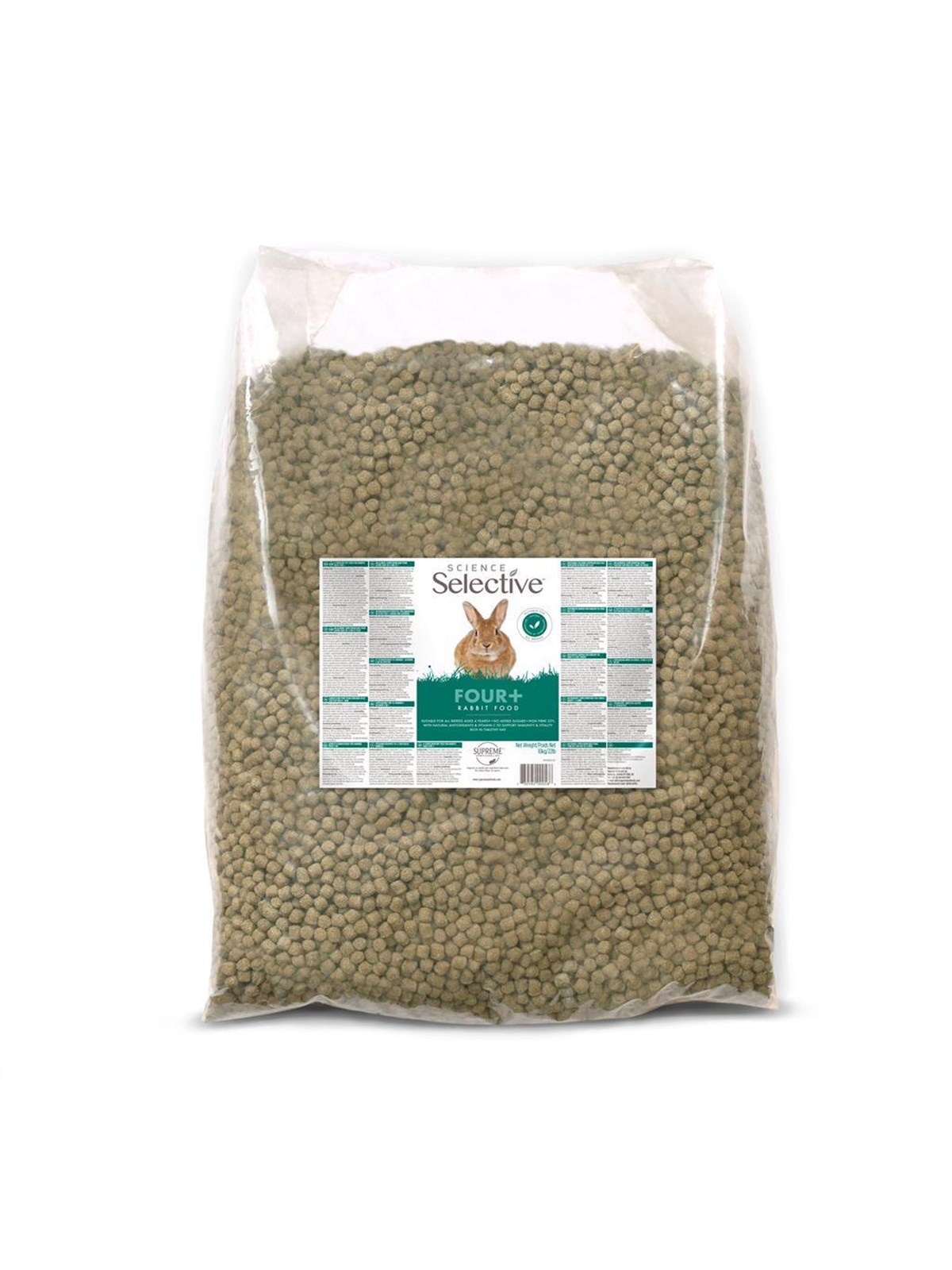 Science Selective Kaninmad Four+ 10kg, Gnavere