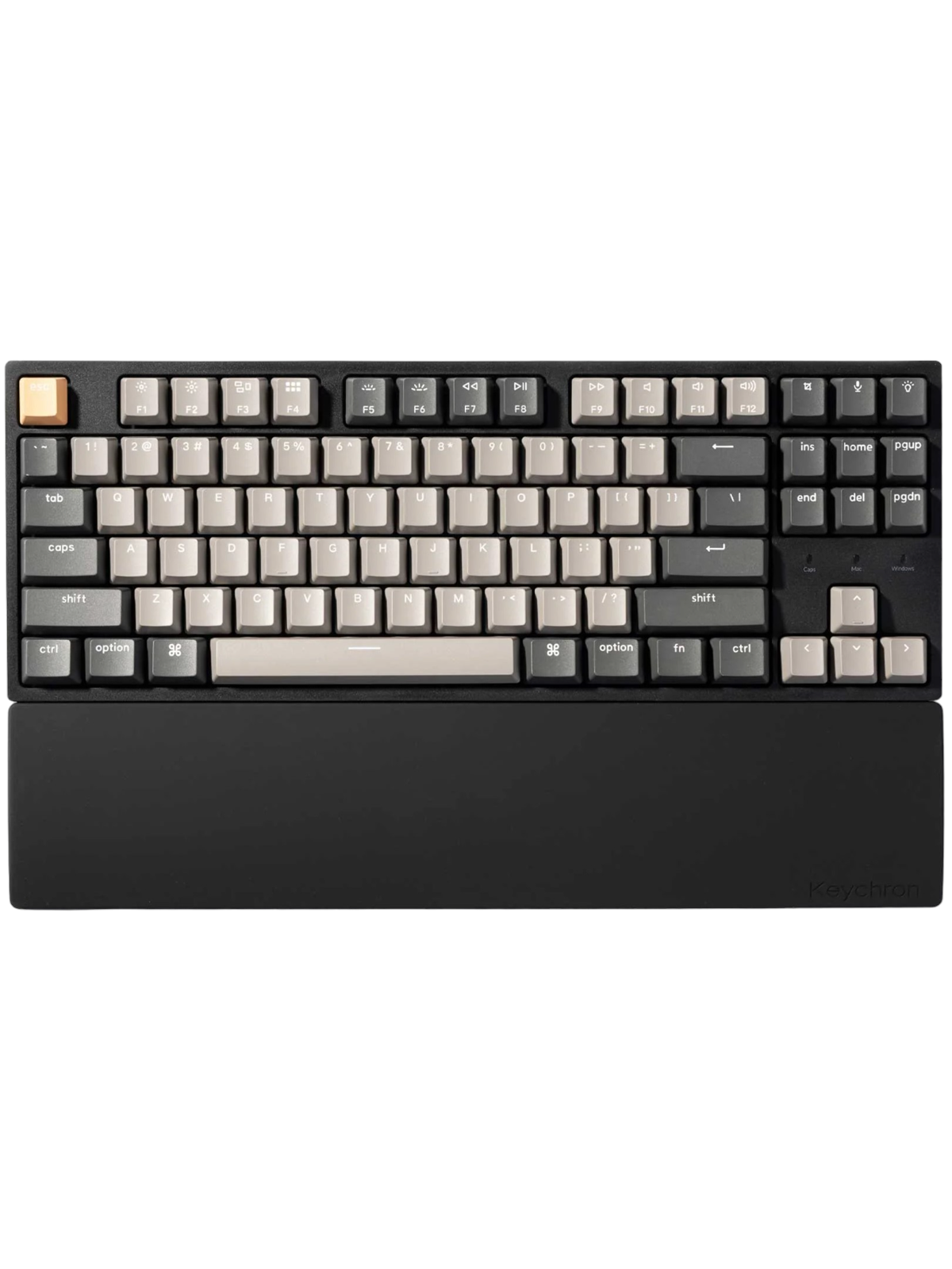 Keychron Silicone Palmrest K8 series / C1 series / L4 series - Håndledsstøtte - Sort