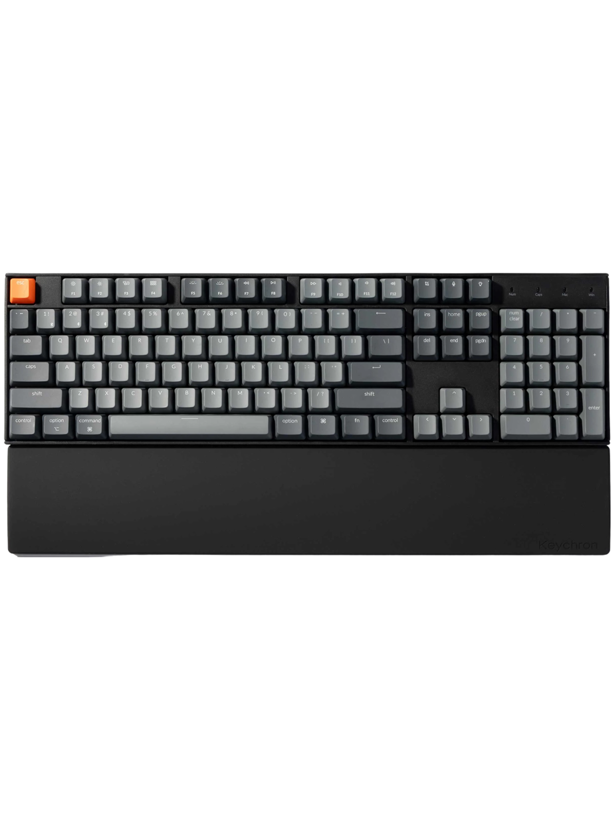 Keychron Silicone Palmrest K10 series / C2 series - Håndledsstøtte - Sort