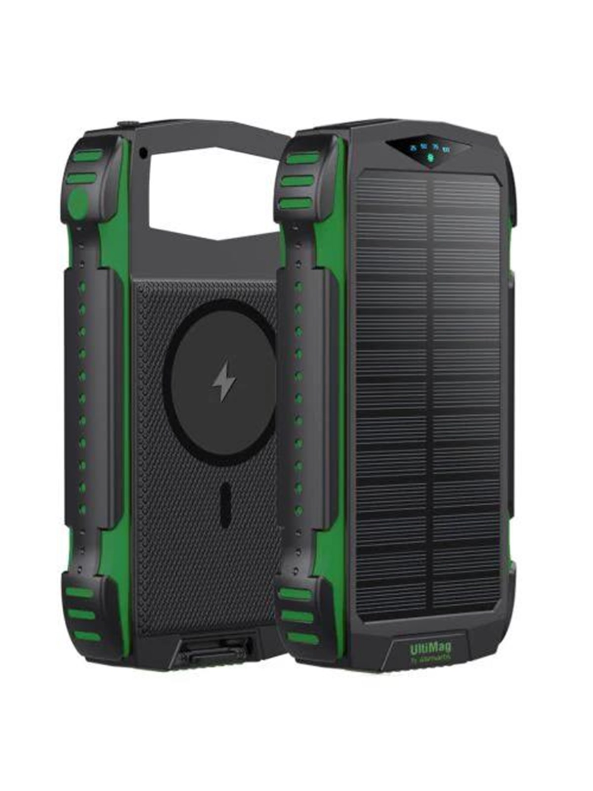 4smarts TitanPack Solar Power Bank - Green Powerbank - Grøn - 20000 mAh