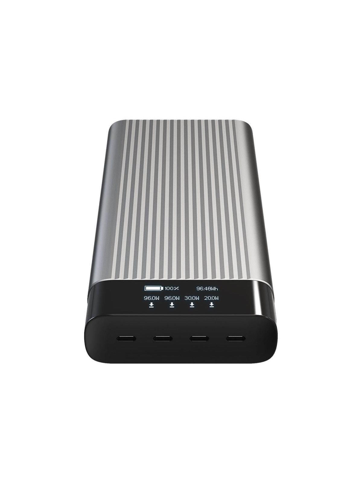 Hyper Juice HJ245B power bank - 4 x USB-C - 245 Watt Powerbank - Sort - 27000 mAh
