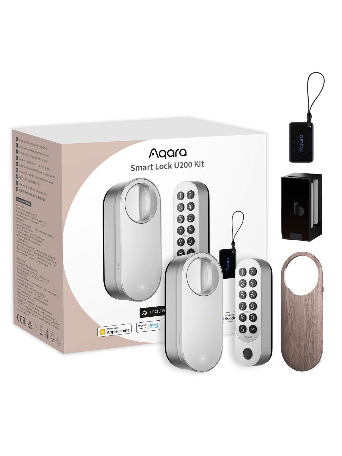Aqara Smart Lock U200 Kit Silver, Smart Home