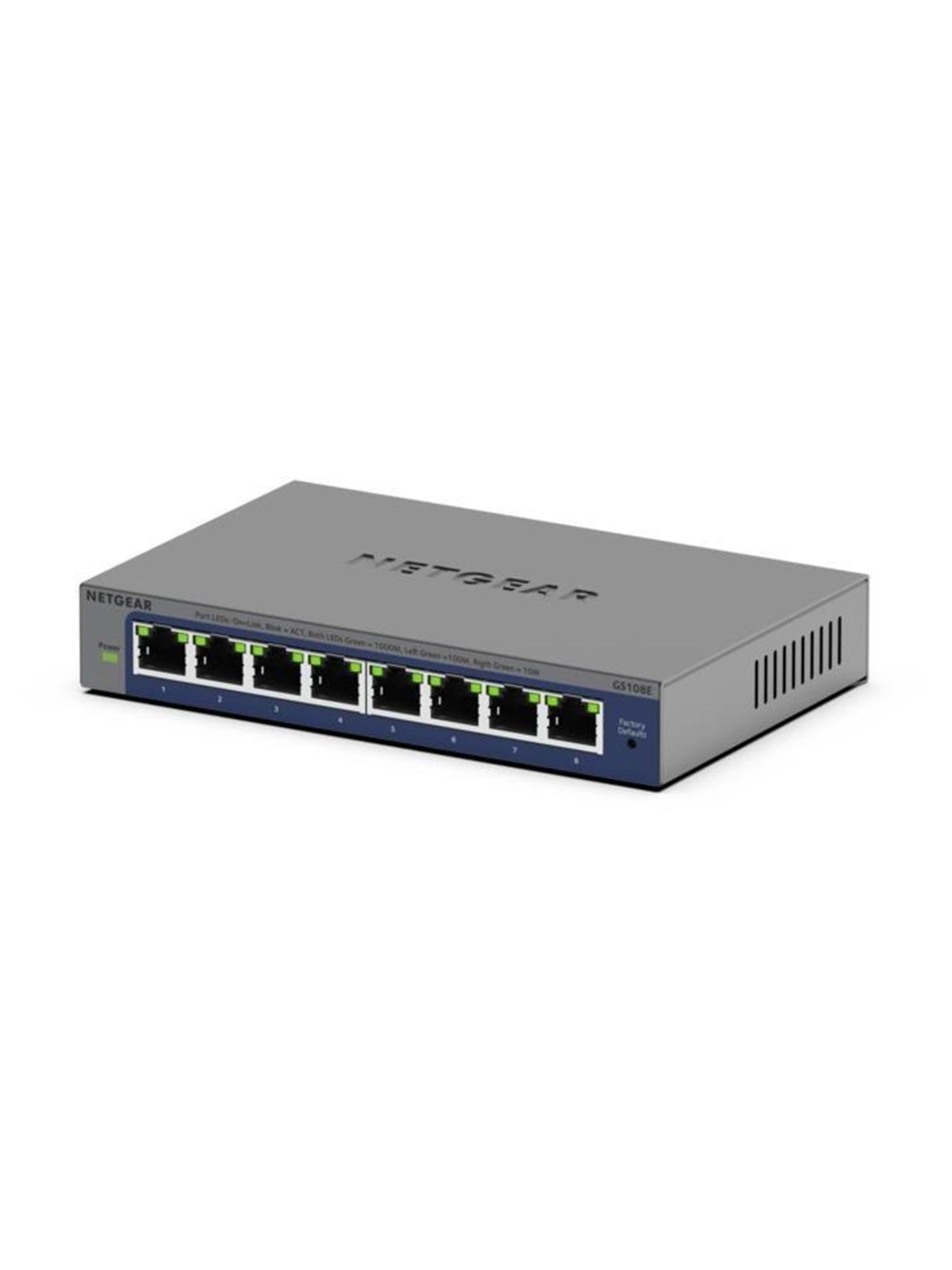 Netgear GS108Ev4 8-Port Gigabit Plus Switch, Switch