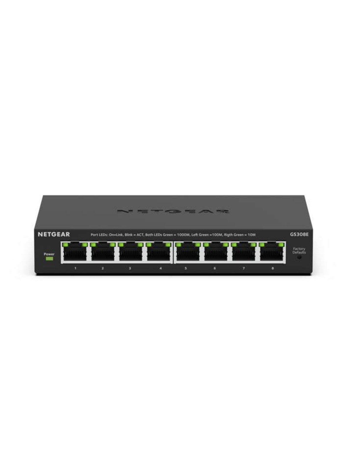 Netgear GS308E 8-Port Gigabit Ethernet Plus Switch, Switch