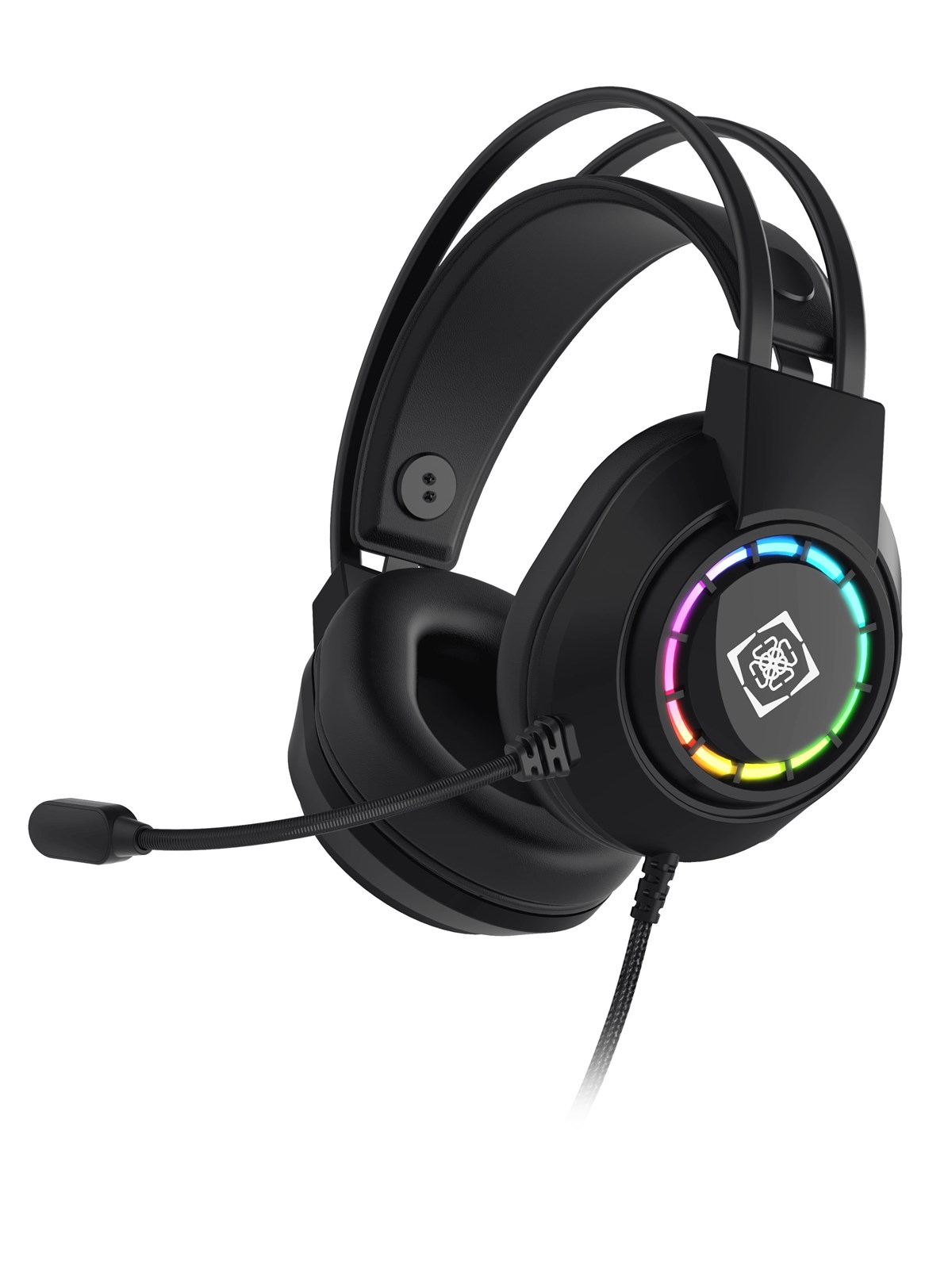 Deltaco DH220 USB Stereo Gaming Headset RGB Black, Hovedtelefonerheadset2
