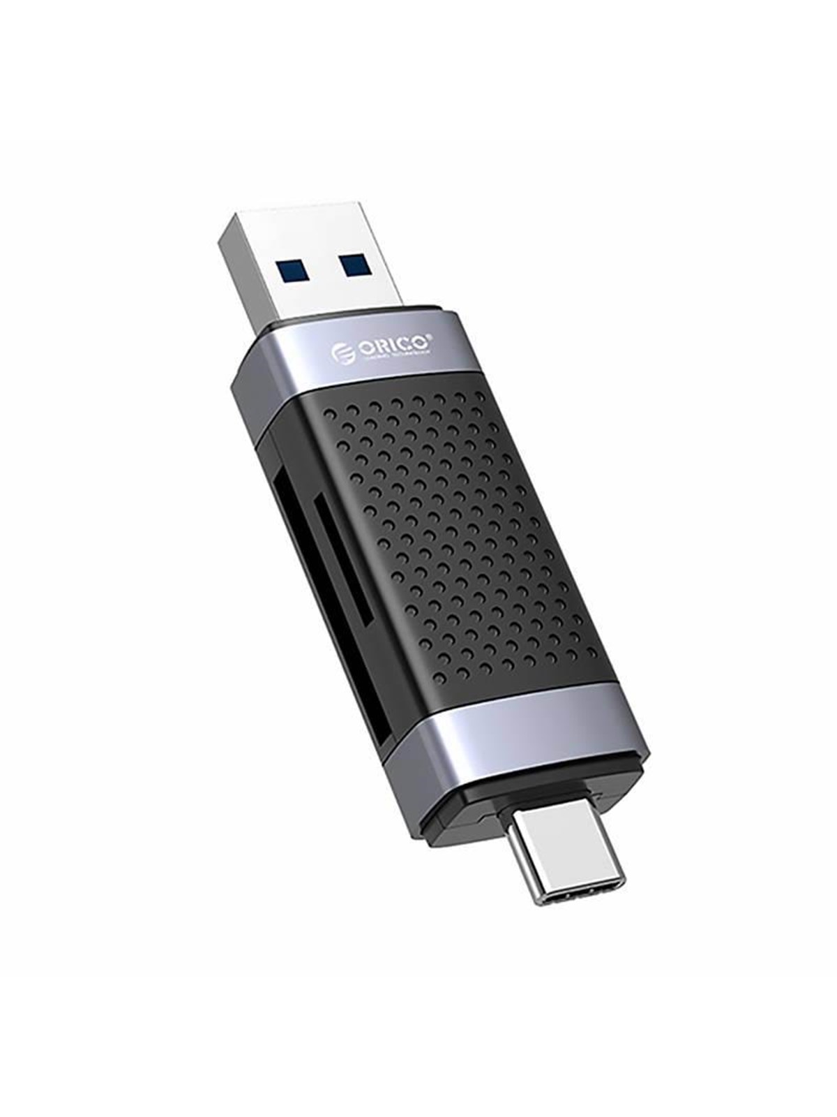 ORICO CD2D-AC2-BK-EP TF/SD memory card reader USB + USB-C (black)., Kortlæser