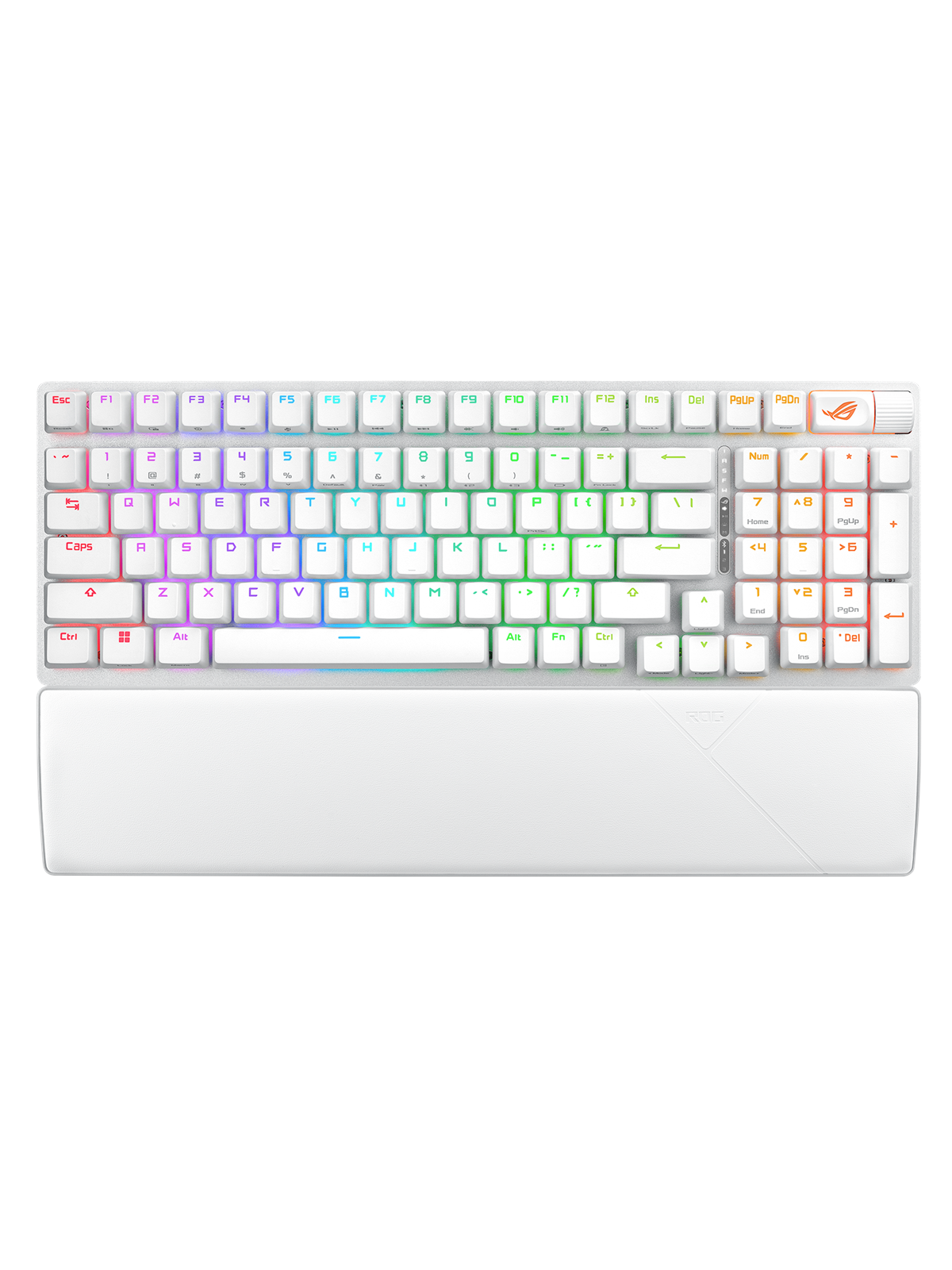 ASUS ROG Strix Scope II 96 Wireless - Gaming Tastatur - Nordisk - Hvid, Tastatur