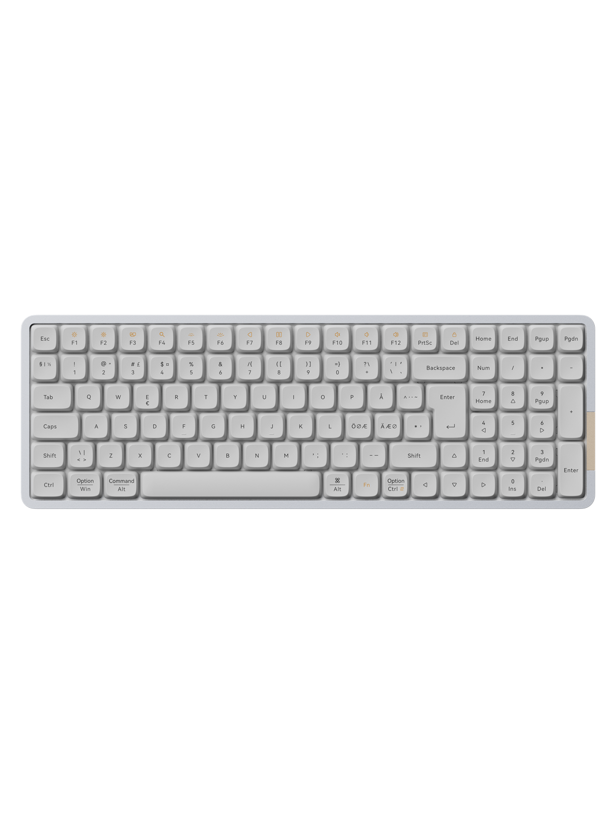 Lofree FLOW 100 - Linear Kailh Ghost - Tastatur - Europa - Hvid, Tastatur