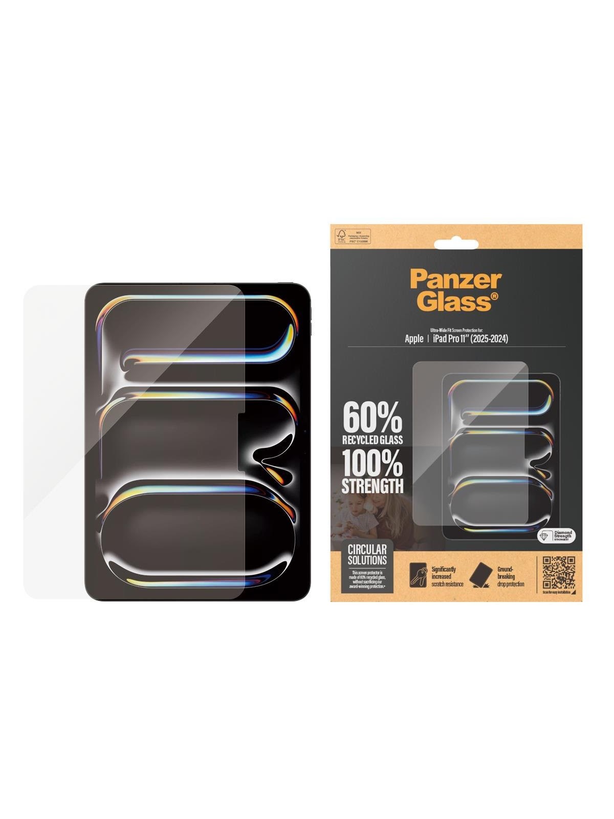 PanzerGlass Screen Protector iPad Pro 11'' (2024-2025) | Ultra-Wide Fit
