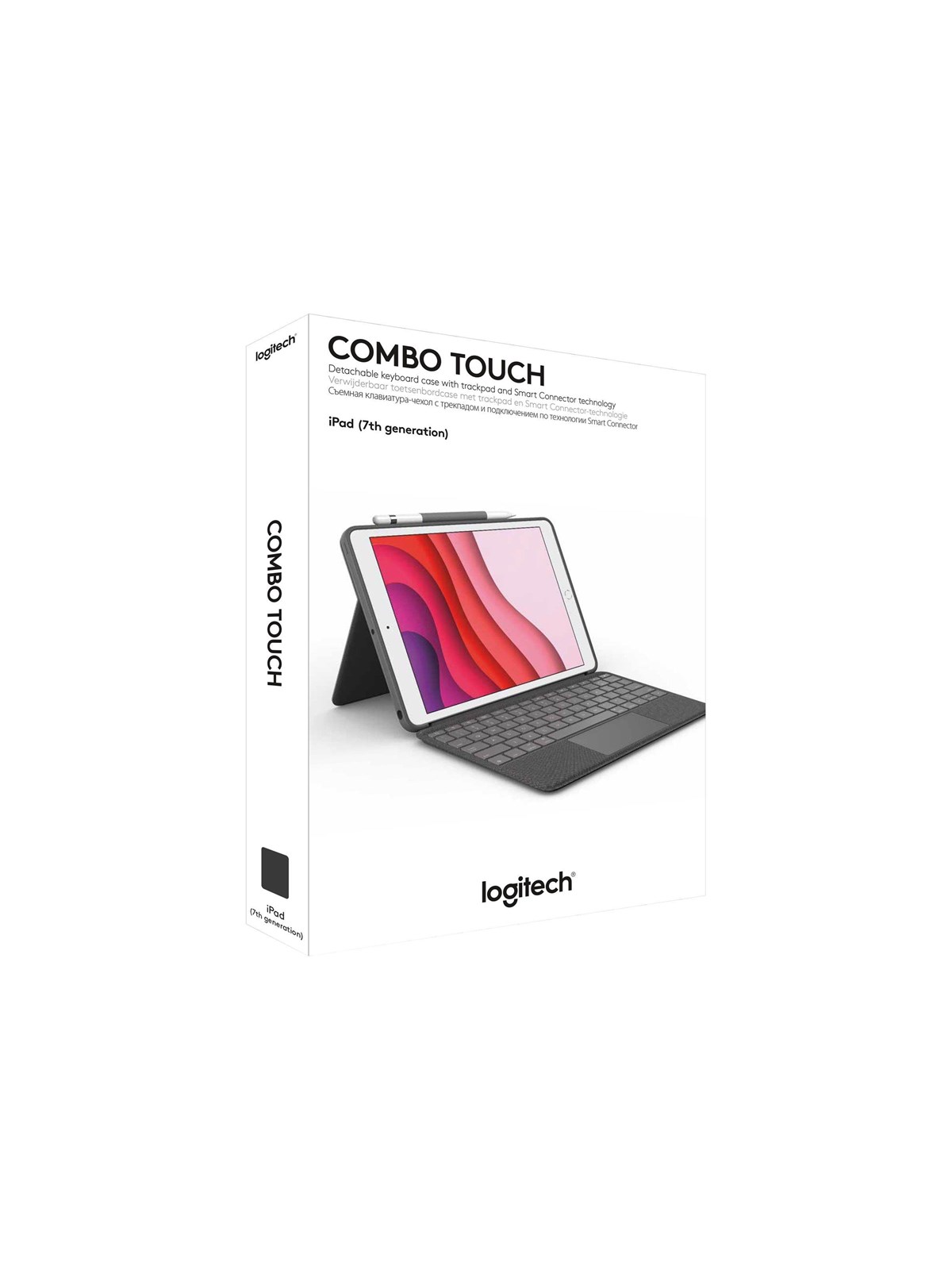 Logitech Combo Touch for iPad Pro 11" (M4) & iPad Pro 11" Gen 1/2/3/4 - Graphite - Tastatur & Folio sæt - Amerikansk engelsk - Grå