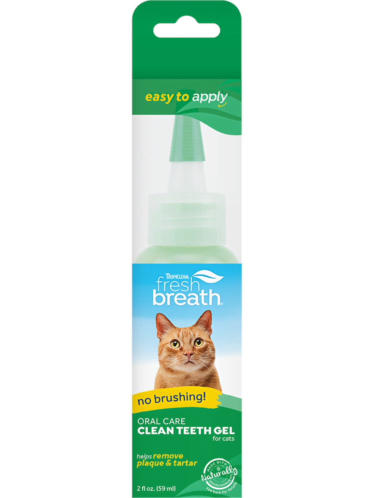 Tropiclean Fresh Breath Clean Teeth Oral Care Gel for Cats 59ml, Katteudstyr