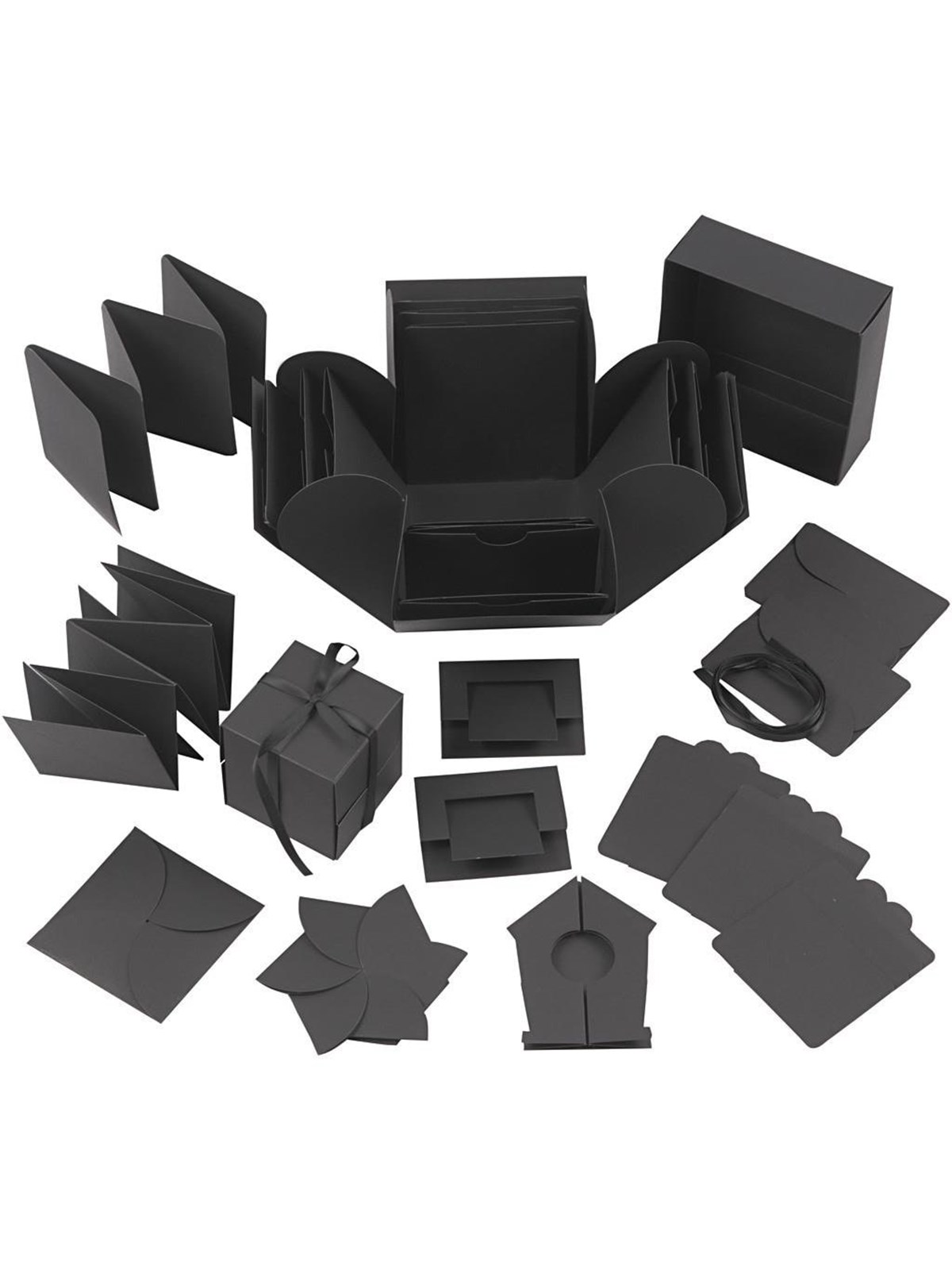Creativ Company Explosion box - Black (25378), Hobbyartikel