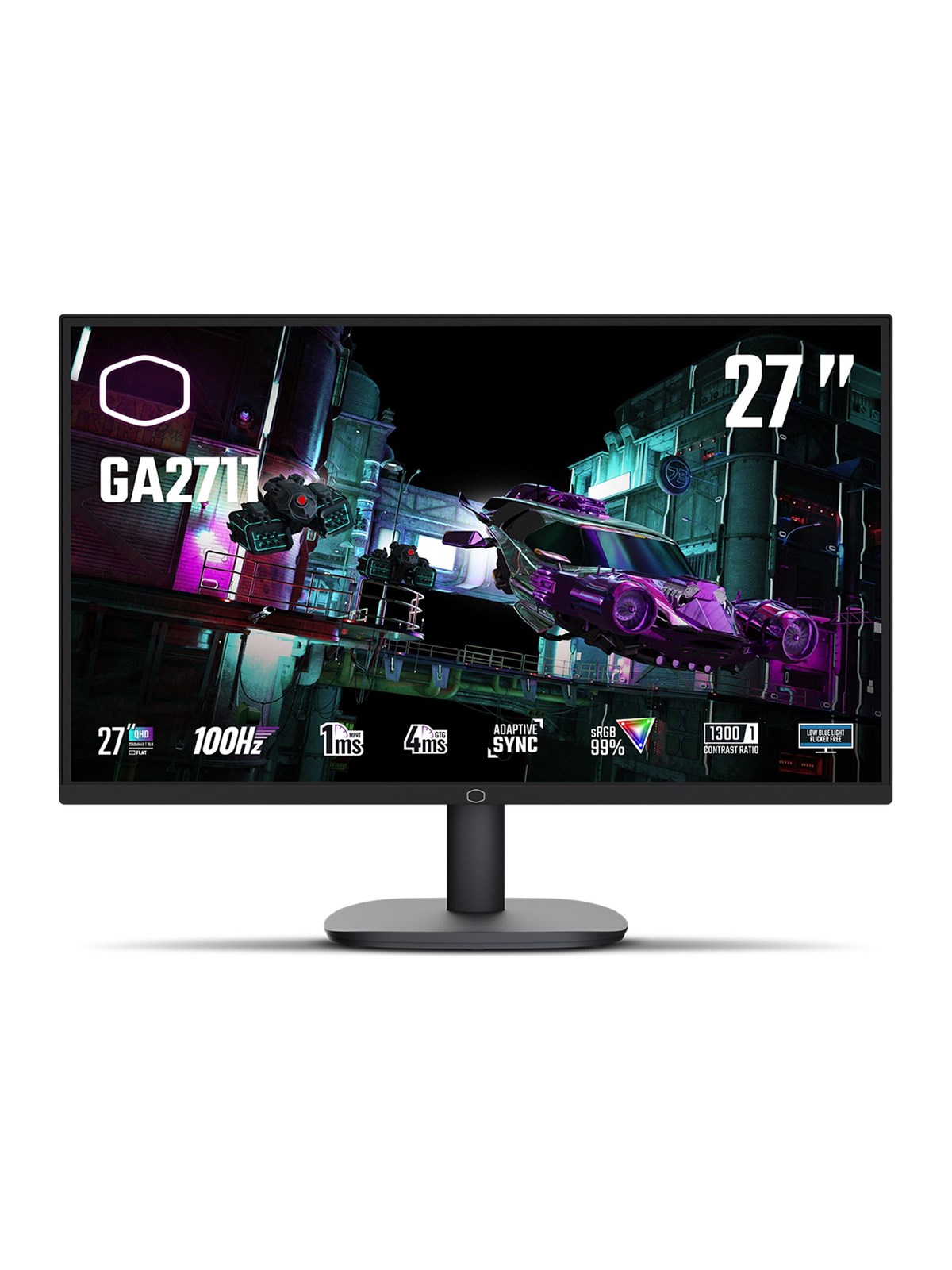 27" Cooler Master GA2711 - 2560x1440 - 100Hz - IPS, Computerskærm