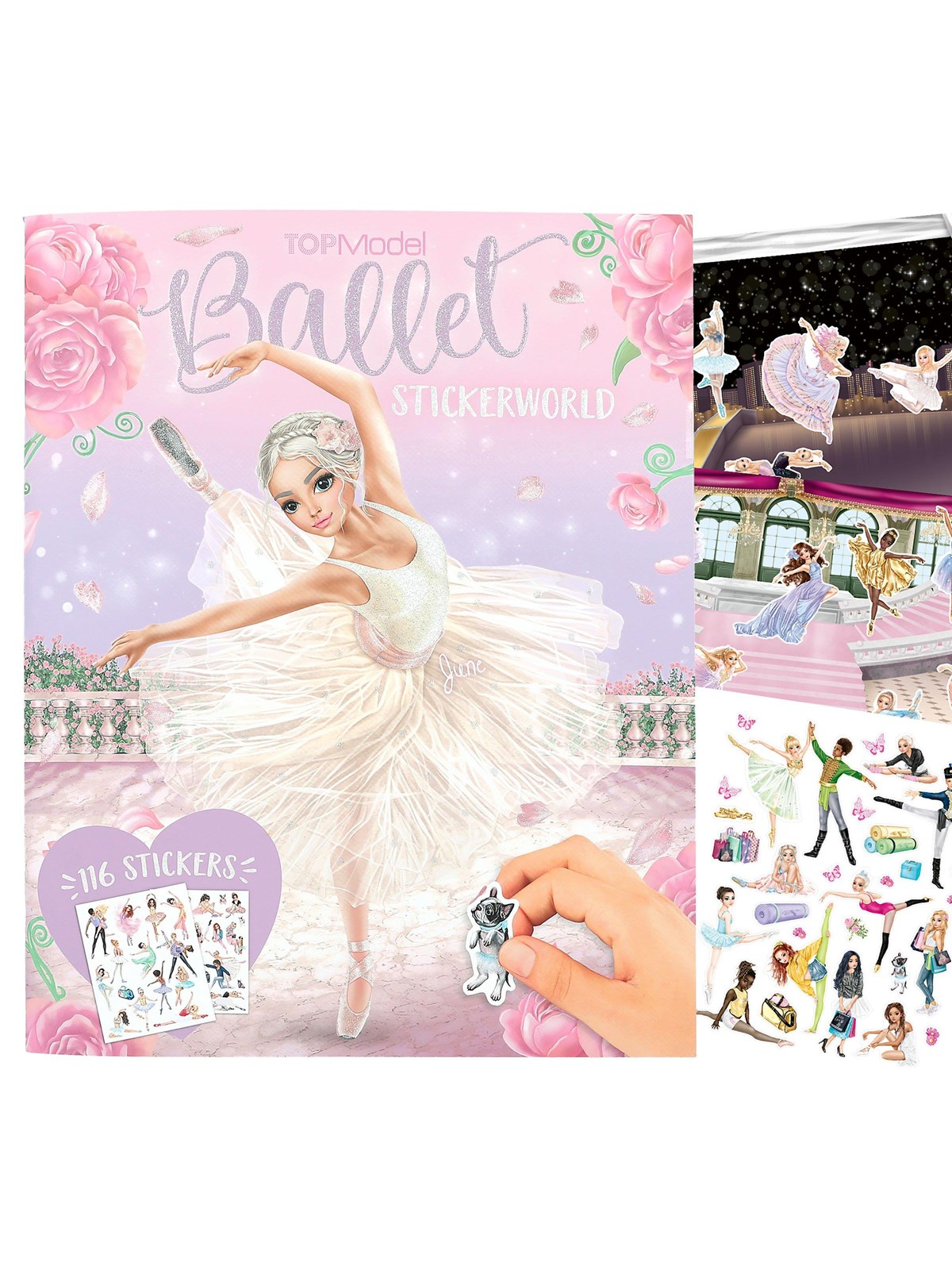 Topmodel Stickerworld Ballet, Kreativt Legetøj