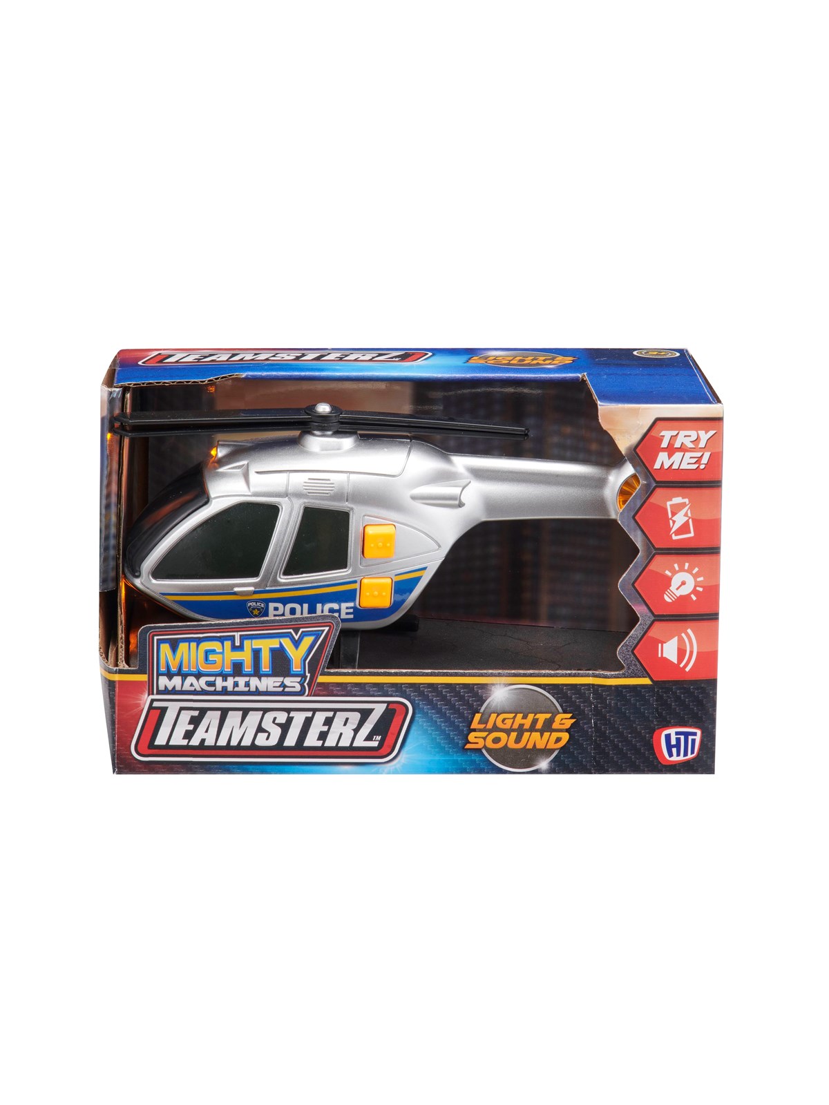 Teamsterz Mighty Machines Small Helicopter with L&S toy, Legetøjsbil