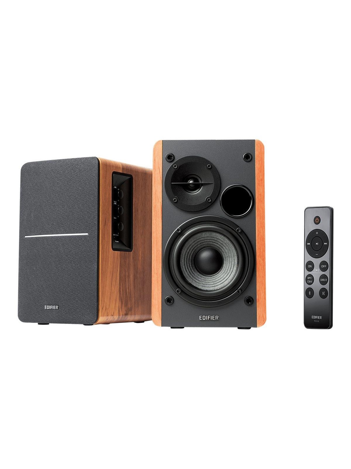 Edifier R1280DBs - Bluetooth Bookshelf Speakers - 42W - Brown, Hifi Højttaler