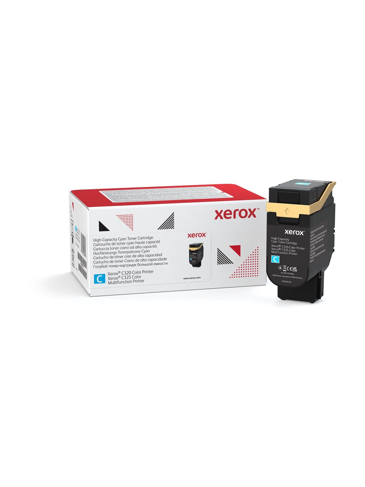 Xerox - high capacity - cyan - original - toner cartridge, Printerpatron Og Toner