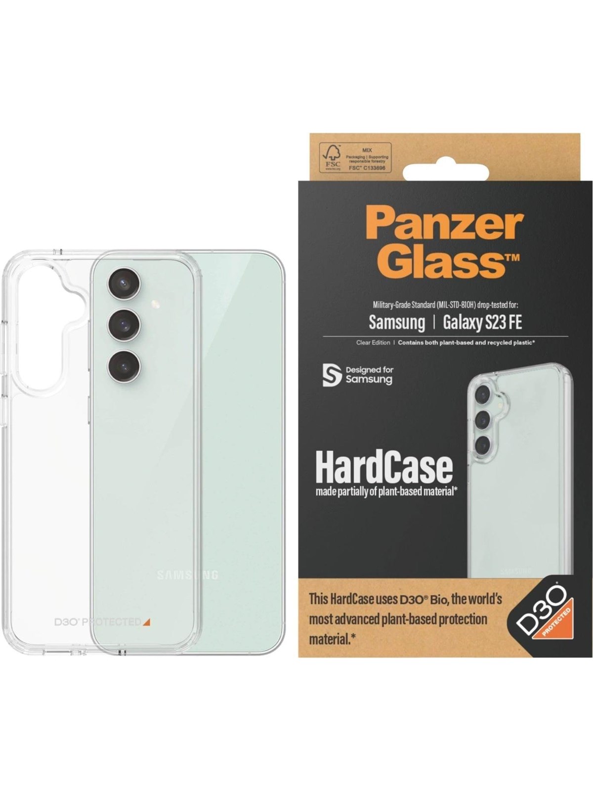 PanzerGlass HardCase with D3O Samsung Galaxy S23 FE, Mobilcover