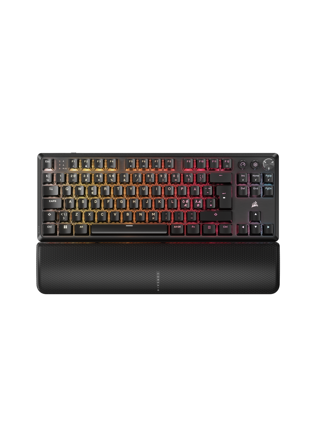 Corsair K70 Core TKL Wireless - Gaming Tastatur - Nordisk - Sort, Tastatur