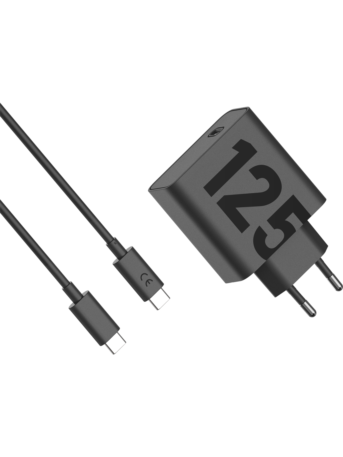 Motorola TurboPower 125W Power Adapter - Black (incl. USB-C cable), Mobil Oplader
