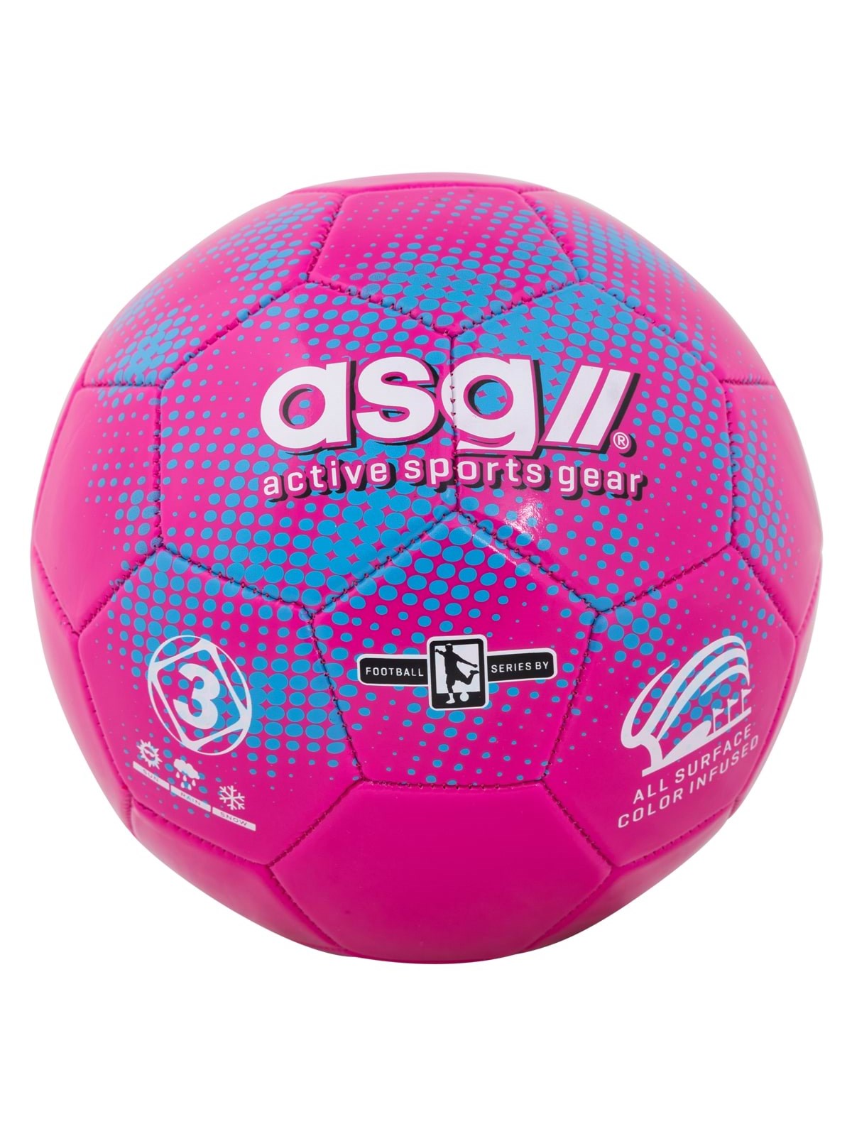 ASG Fodbold Pink/Blå str. 3, Træningsudstyr