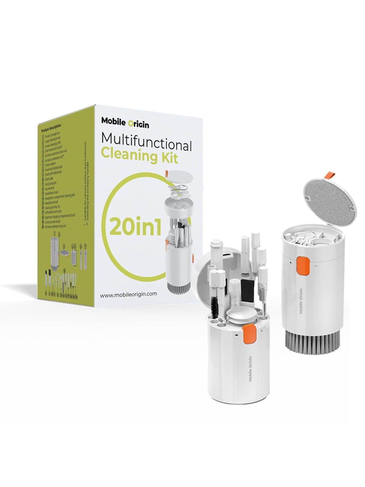 Mobile Origin Multifunctional Cleaning Kit 20in1, Mobil Tilbehør
