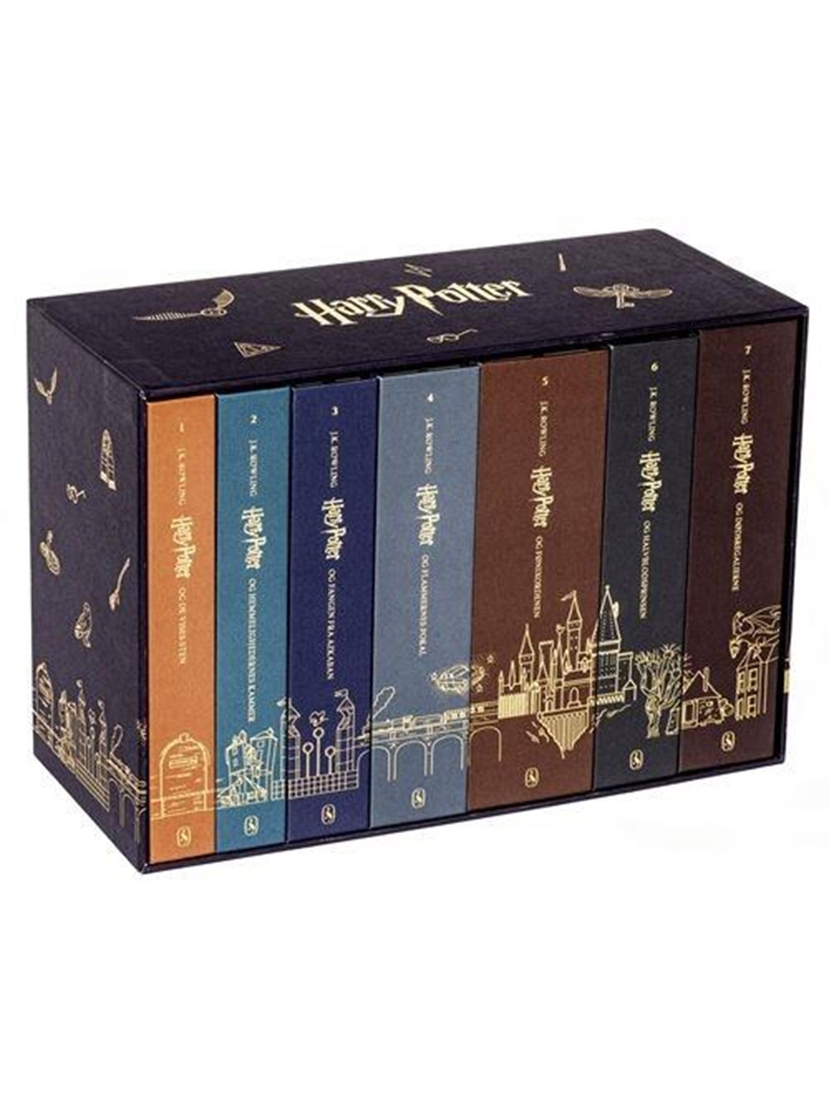 Harry Potter 1-7 - 25 års jubilæumsudgaver i bokssæt - Ungdomsbog - hardcover