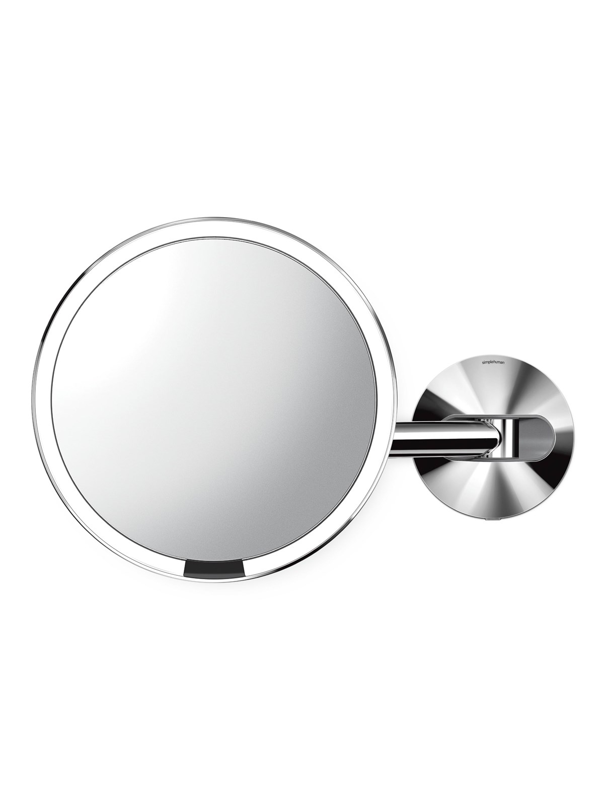 Simplehuman fastmonteret vægmonteret sensor spejl, poleret, Makeupspejl