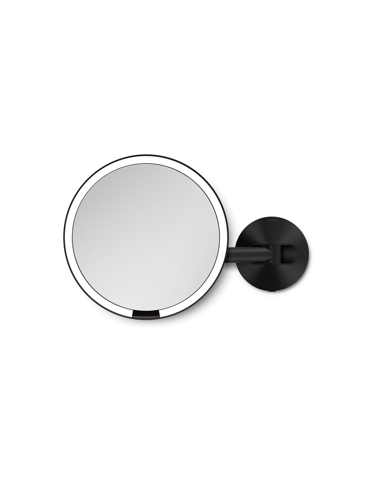 Simplehuman fastmonteret vægmonteret sensor spejl, sort, Makeupspejl