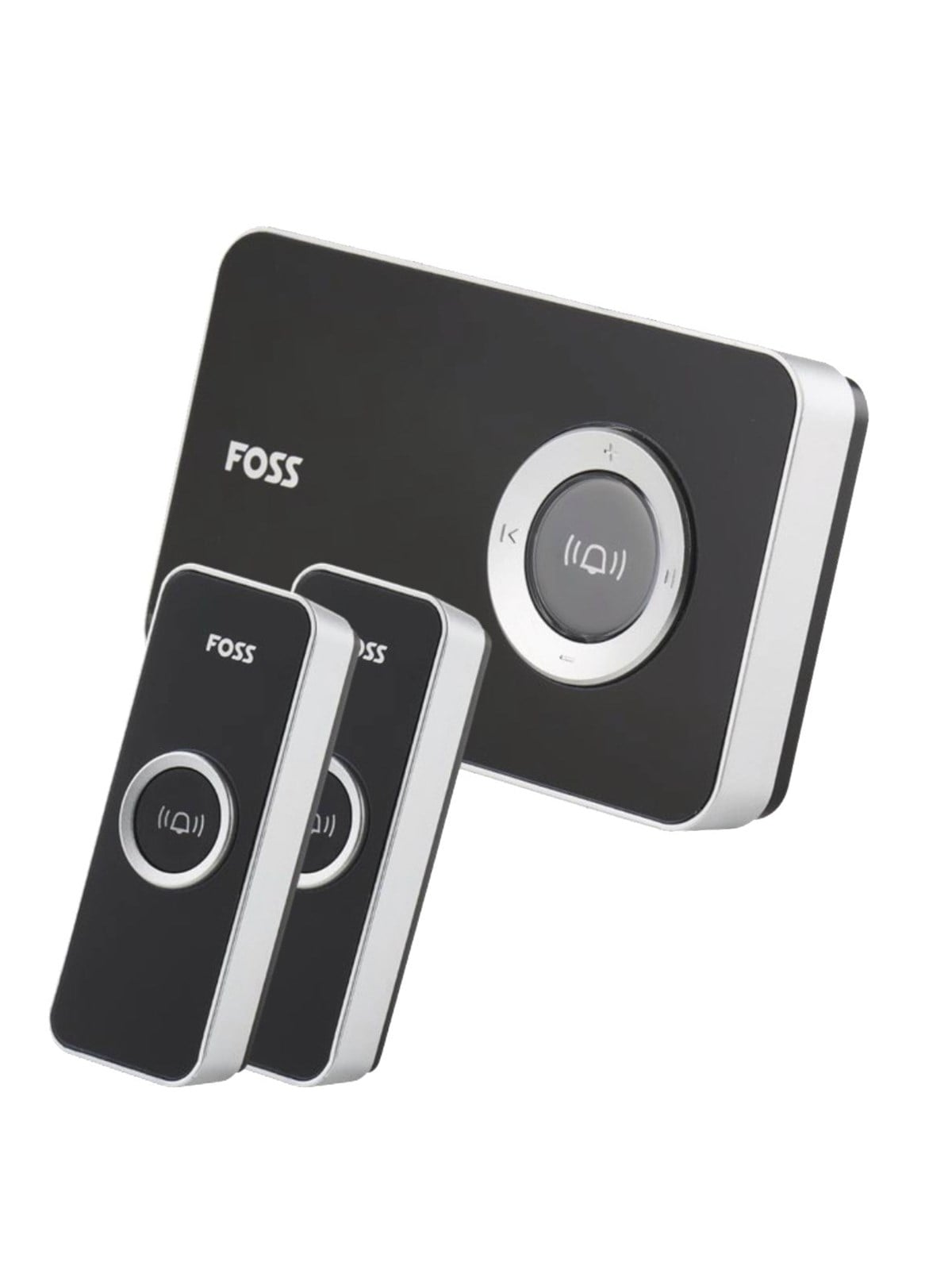 Foss Europe TREND Dørklokke DESIGN - Valgfri ringelyd, Sort, El Apparater