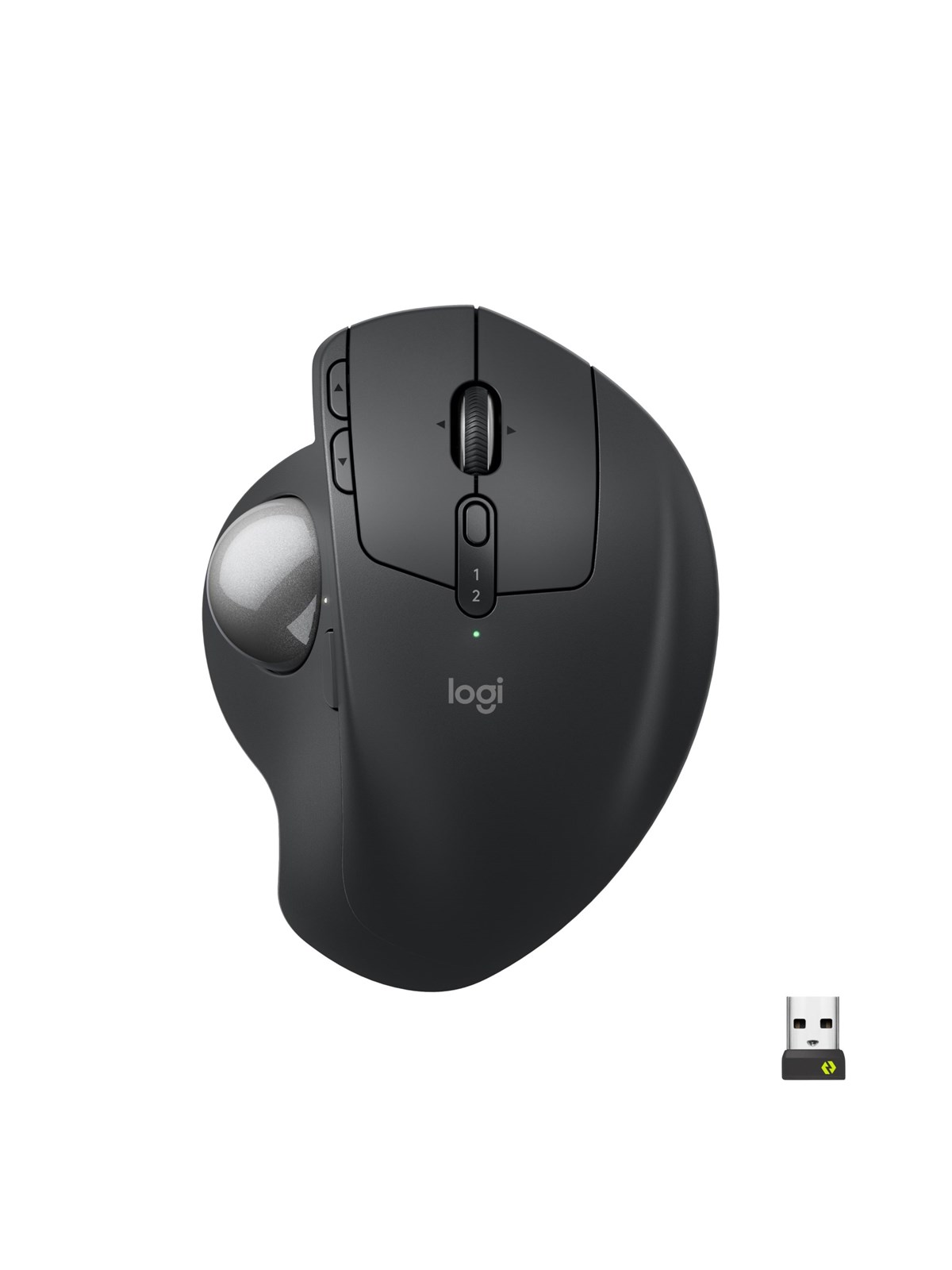 Logitech MX Ergo S - Ergonomisk mus - Optisk - 8 knapper - Sort, Mus