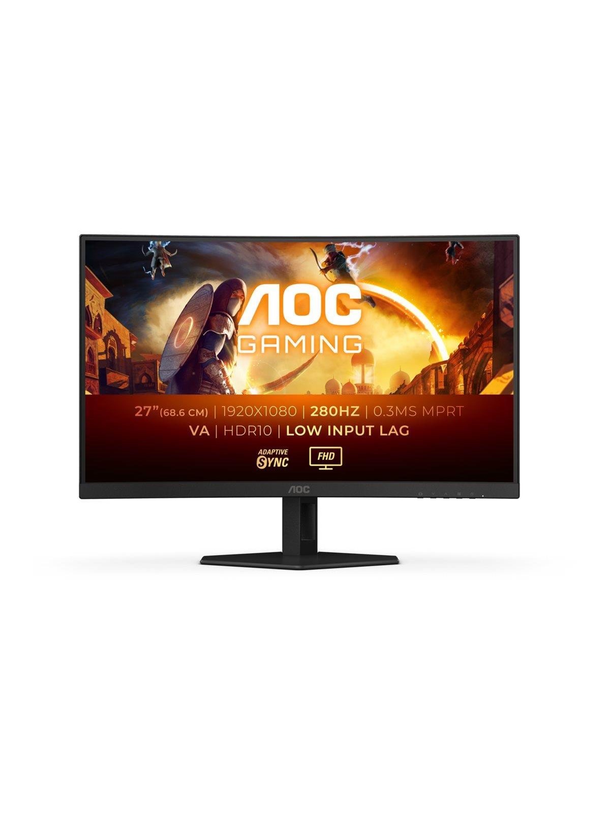 27" AOC C27G4ZXE - 1920x1080 (FHD) - 280Hz - VA, Computerskærm
