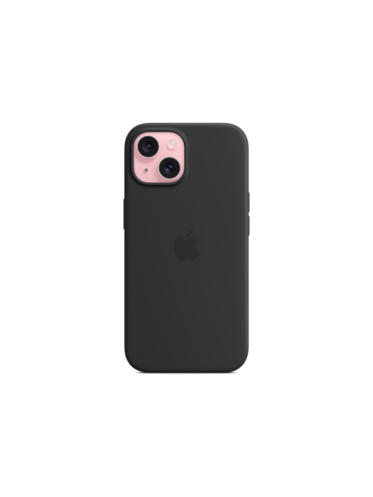 Apple iPhone 15 Silicone Case with MagSafe - Black, Mobilcover