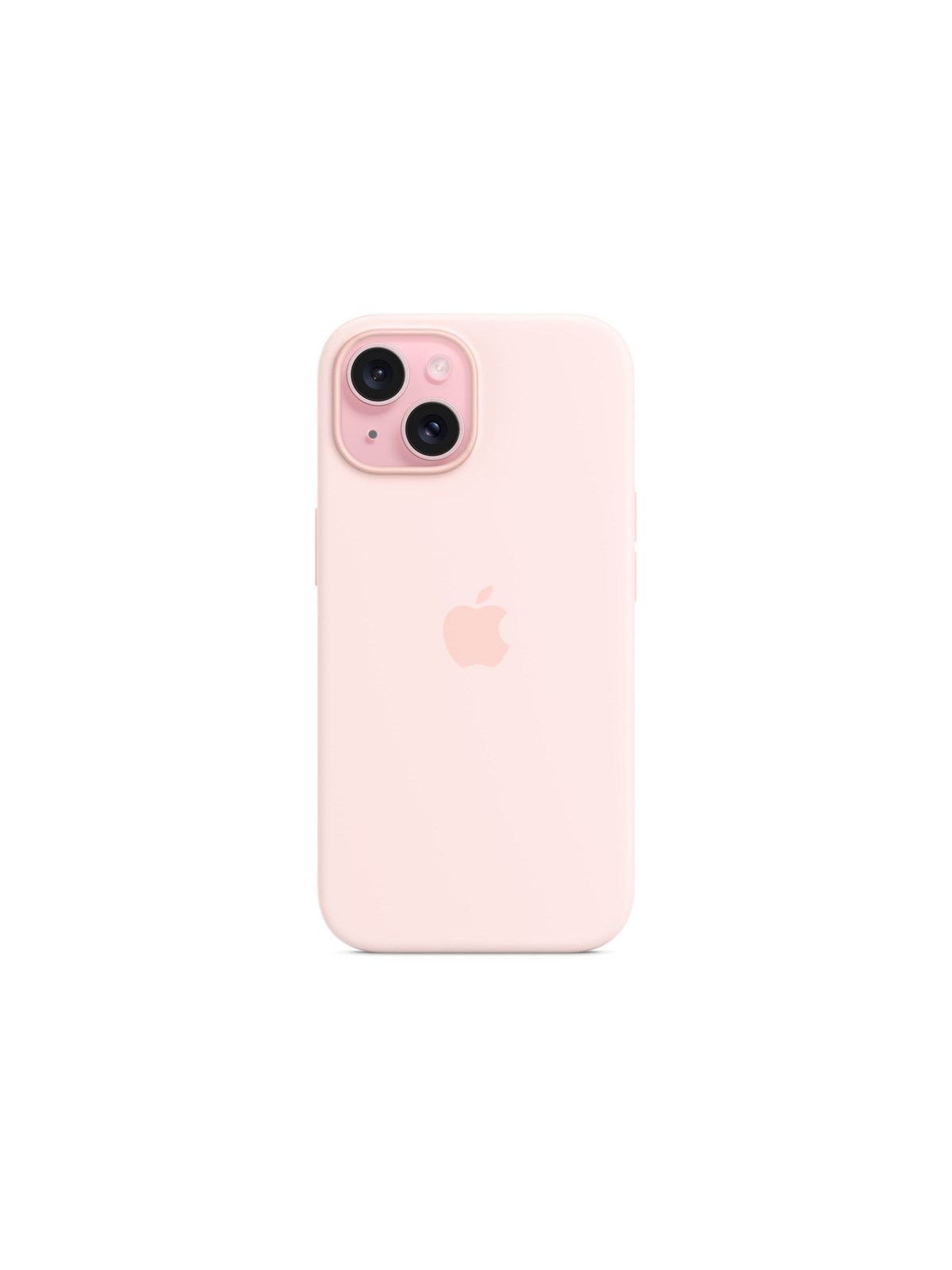 Apple iPhone 15 Silicone Case with MagSafe - Light Pink, Mobilcover