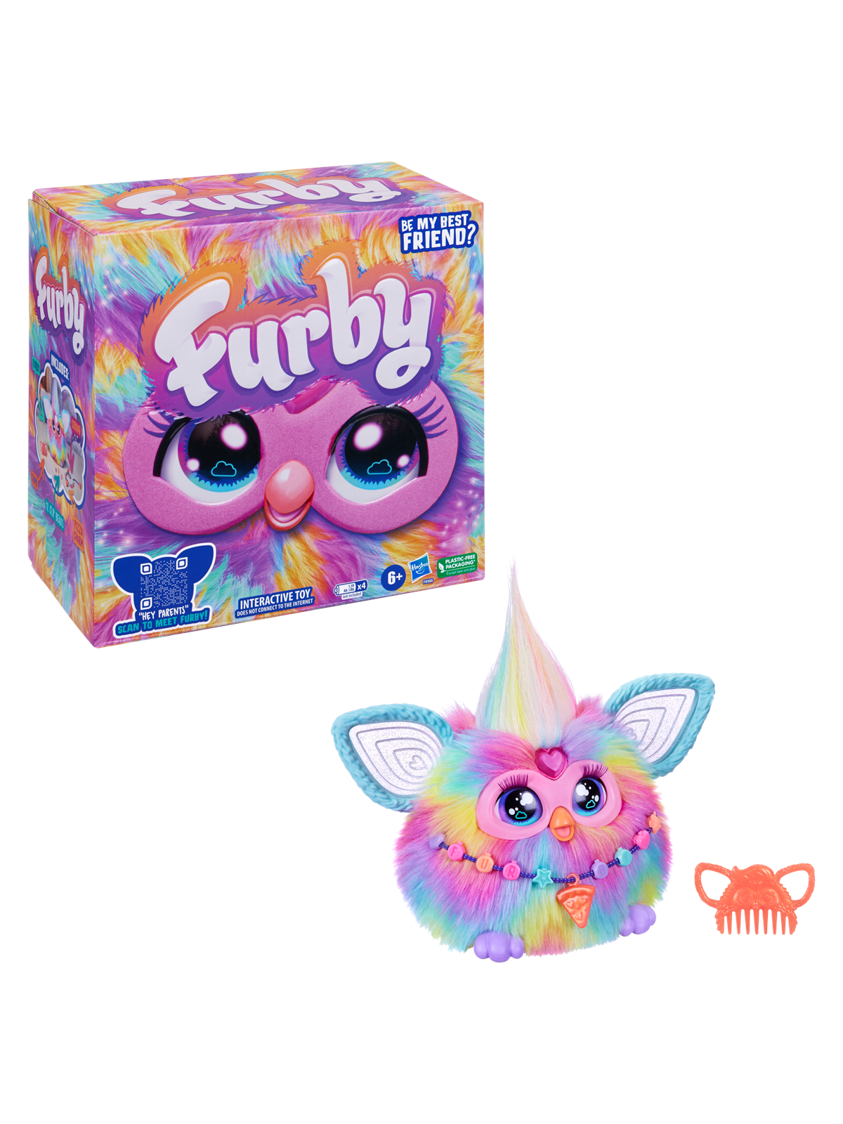 Furby Tie Dye Plush 15 cm, Bamser