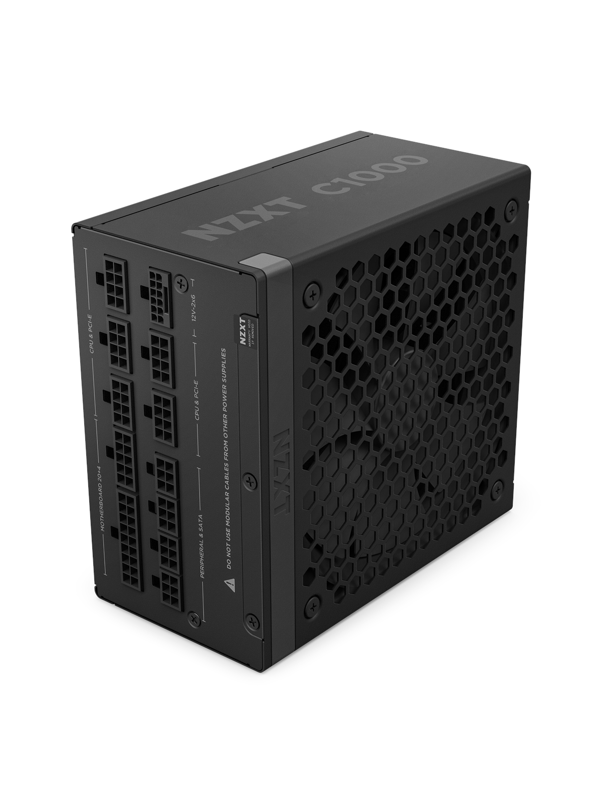 NZXT C-Series C1000 (2024) Black Strømforsyning - 1000 Watt - 135 mm - ATX 3.1 - 80 Plus Gold certified