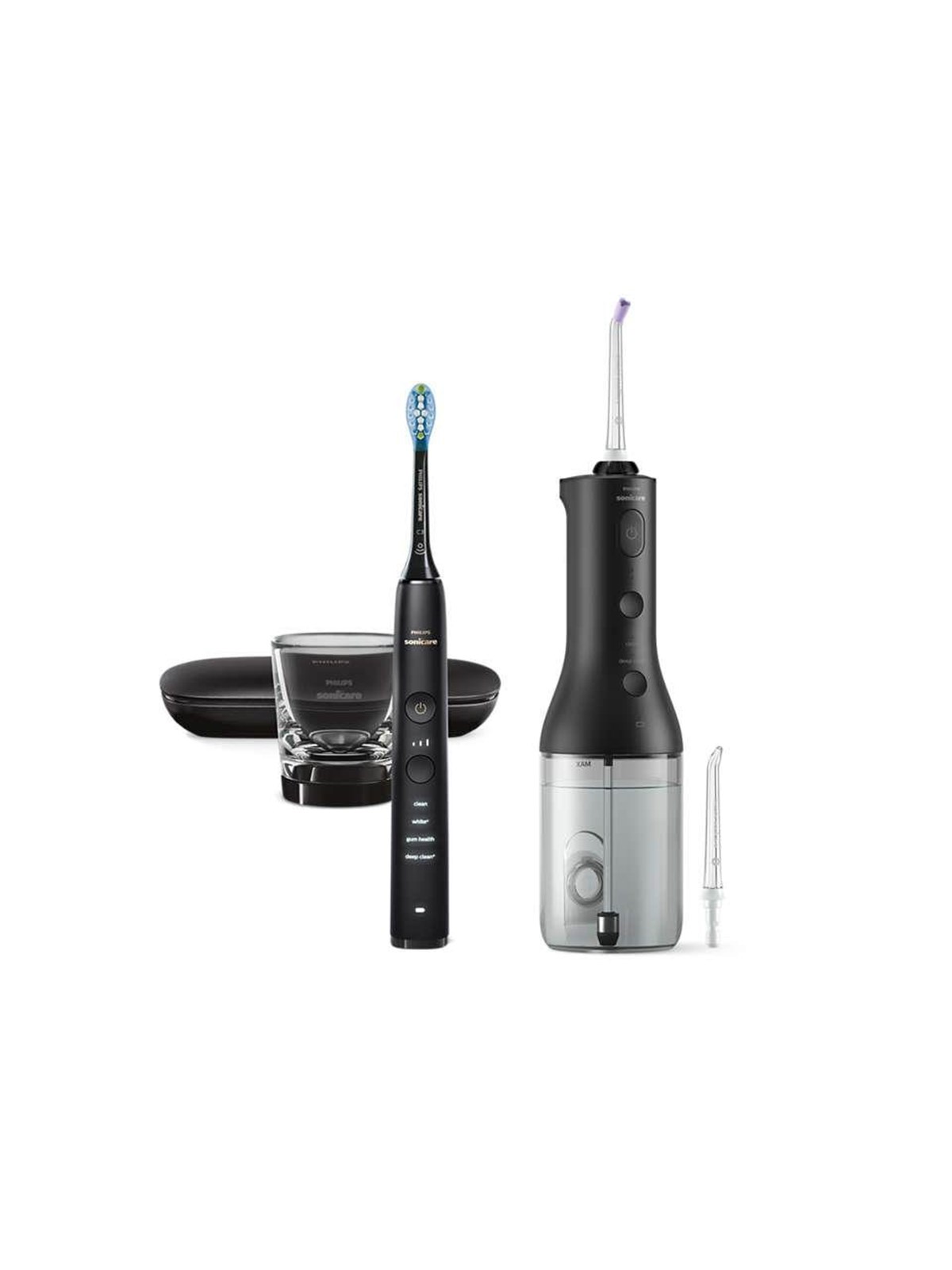 Philips Eltandbørste Sonicare DiamondClean 9000 HX3886/43 - Mundskyllevandapparat - Sort