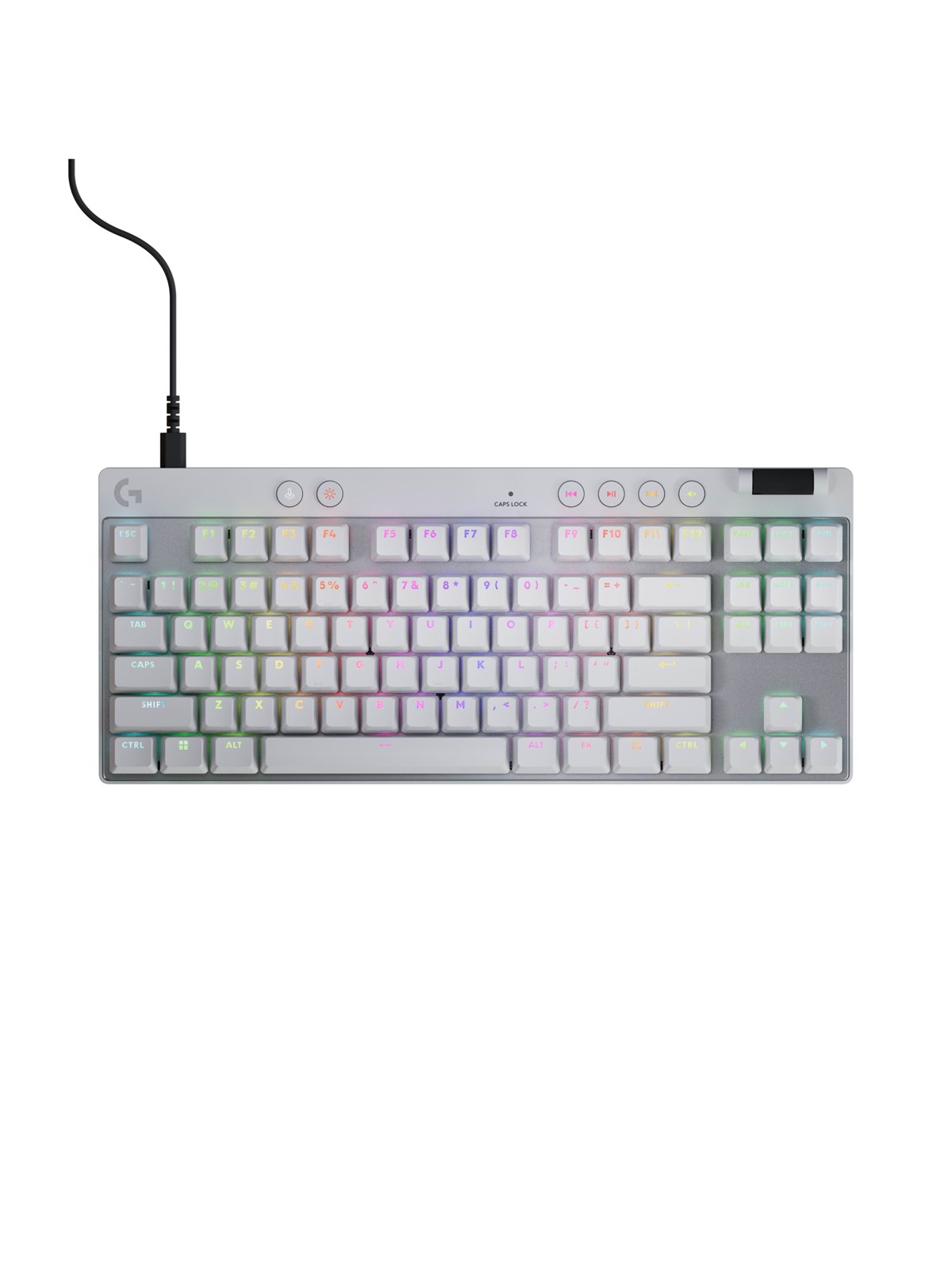 Logitech G PRO X TKL - Logitech Magnetic Analog - Linear - Gaming Tastatur - Uden Numpad - Nordisk - Hvid